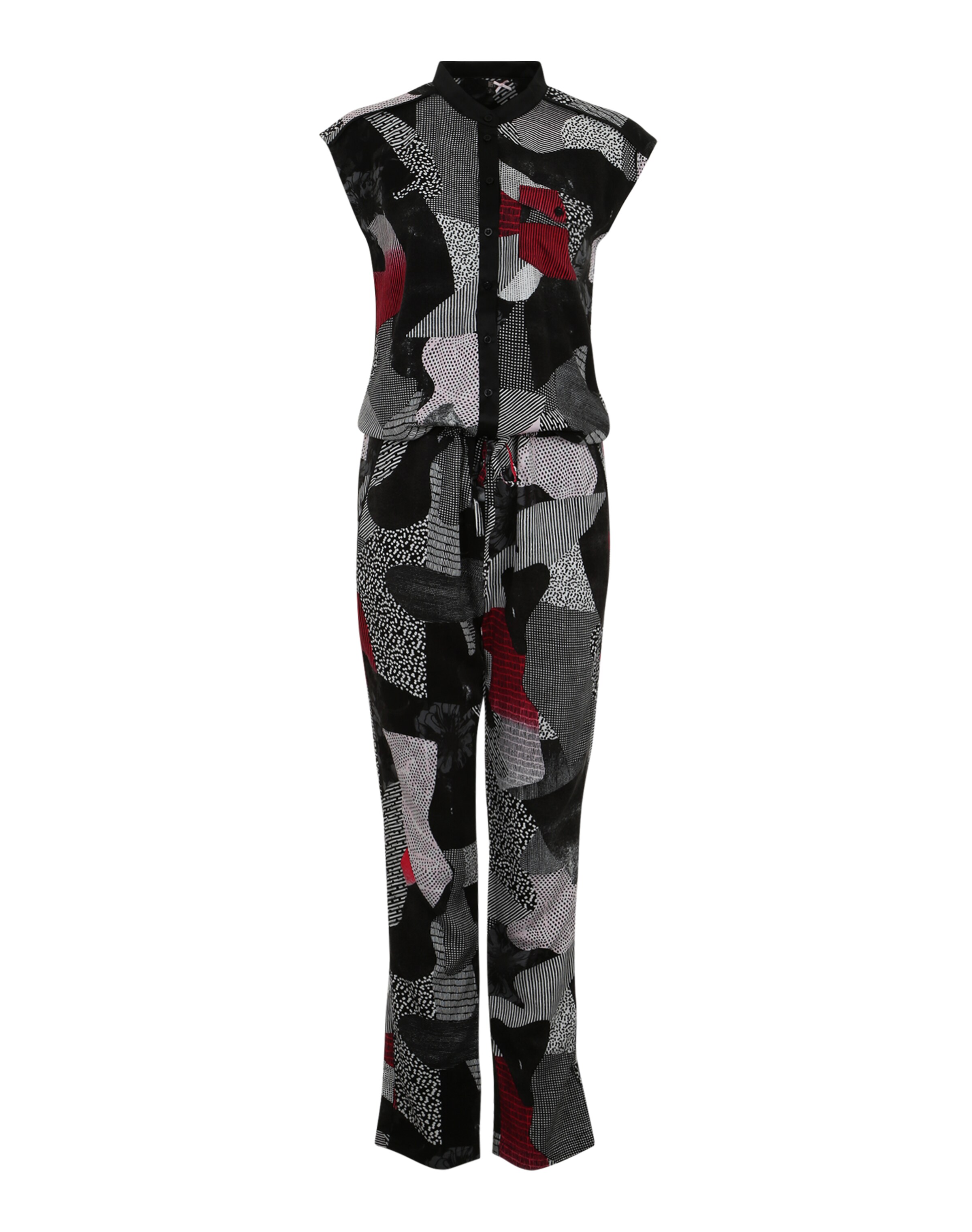Dept. Jumpsuit mit All OverPrint in grau / rot / schwarz ABOUT YOU