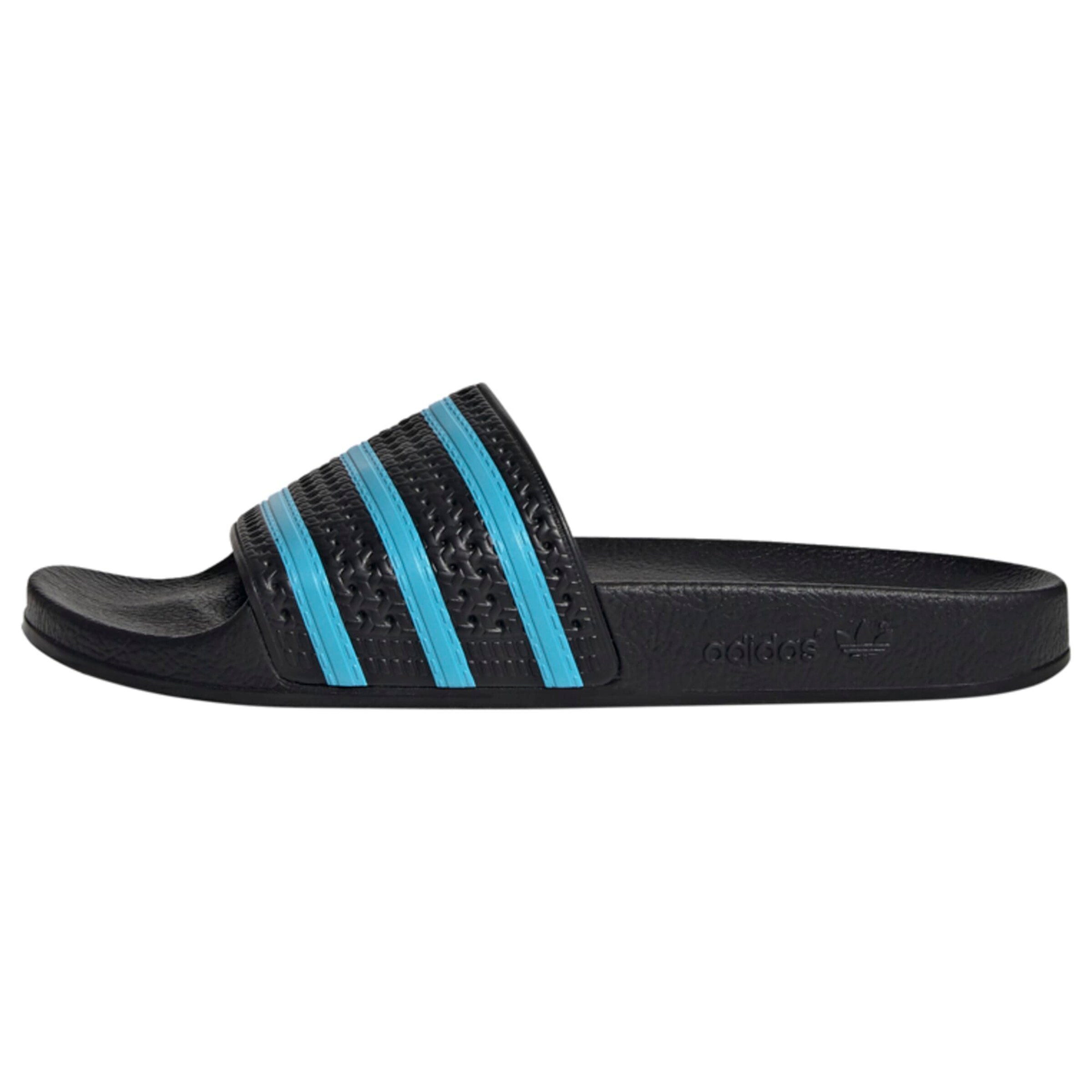 ADIDAS ORIGINALS Adilette in türkis / schwarz ABOUT YOU