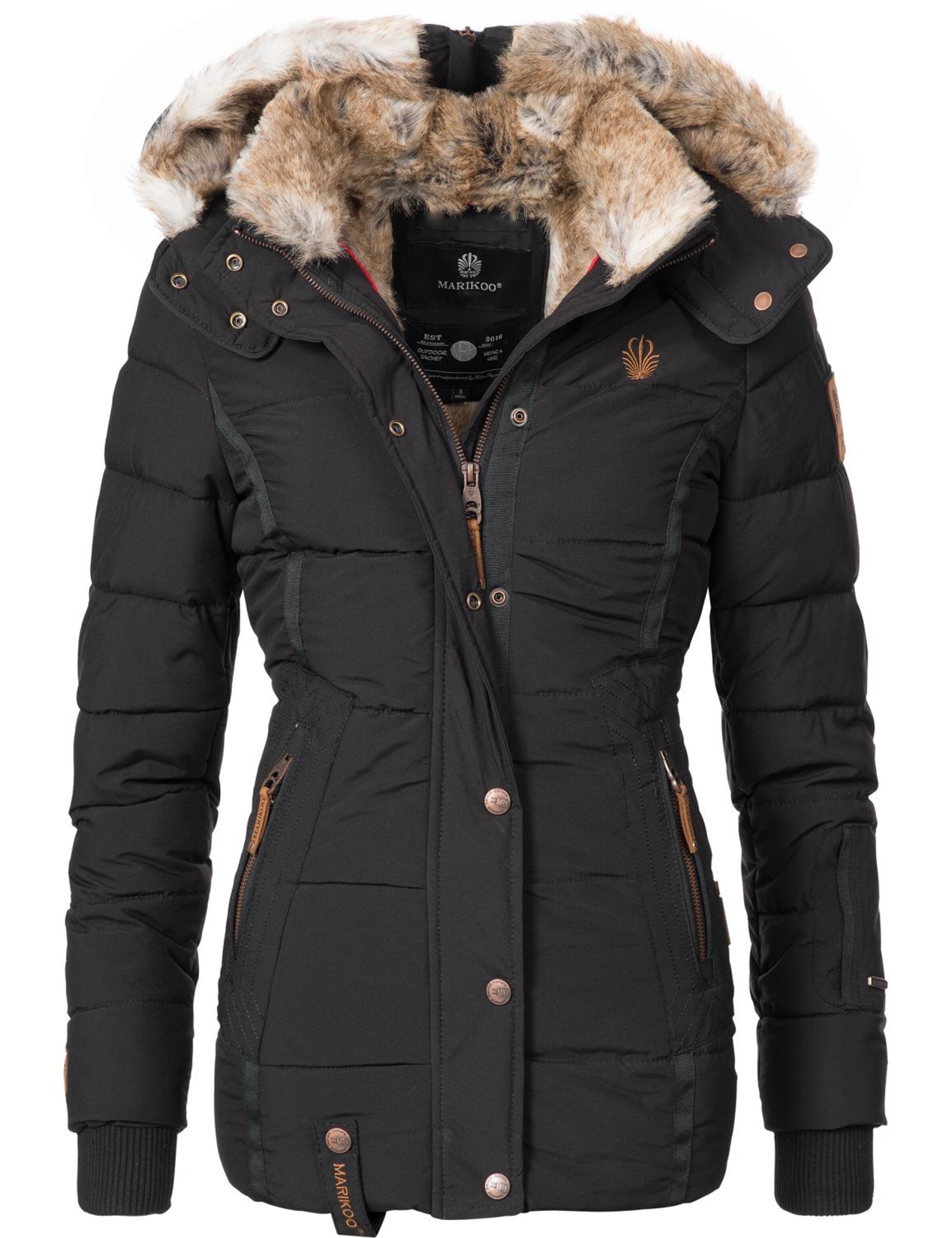 MARIKOO Winterjacke 'Nekoo' in schwarz ABOUT YOU