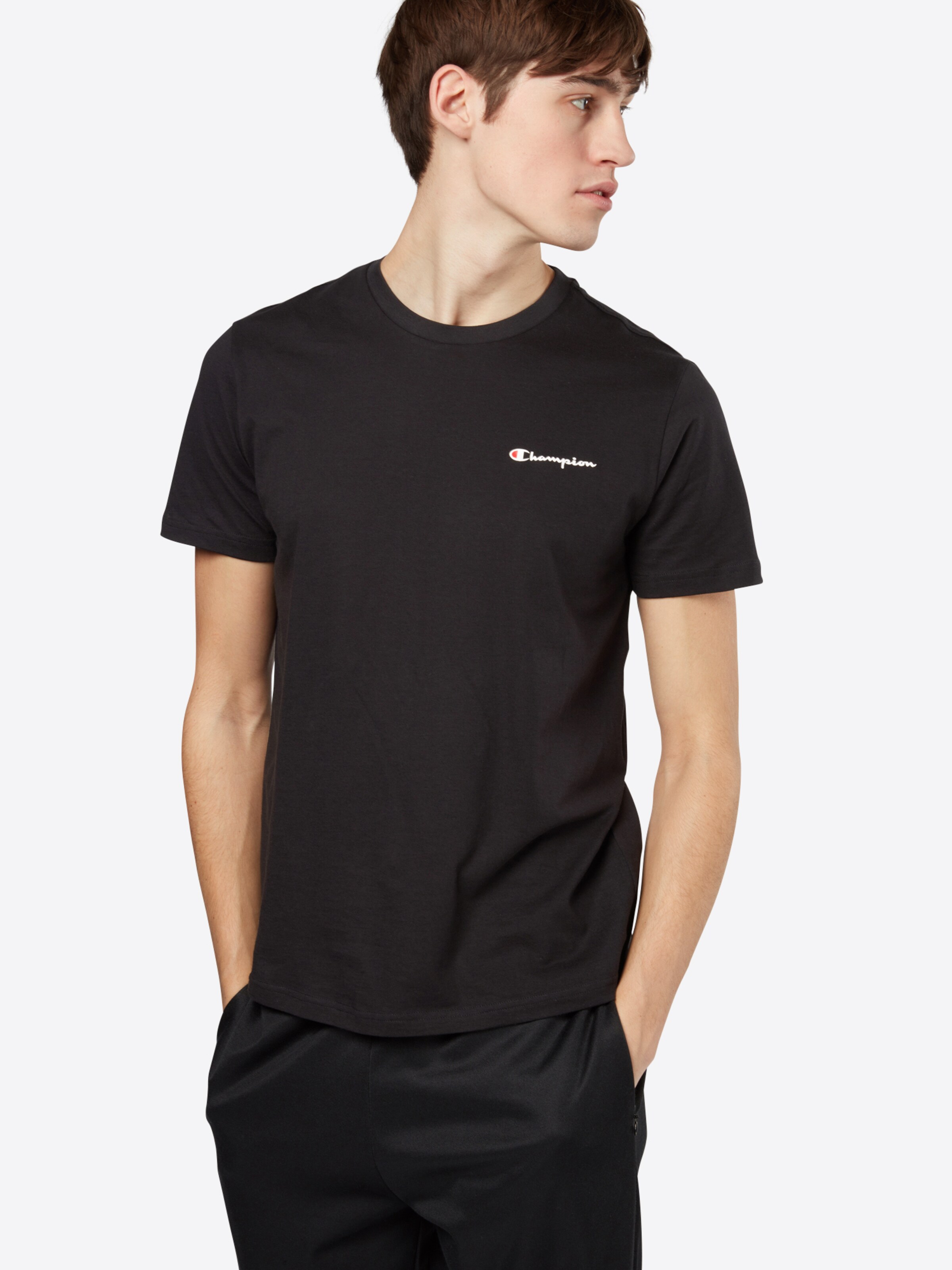 Champion Authentic Athletic Apparel TShirt mit LabelPrint in schwarz