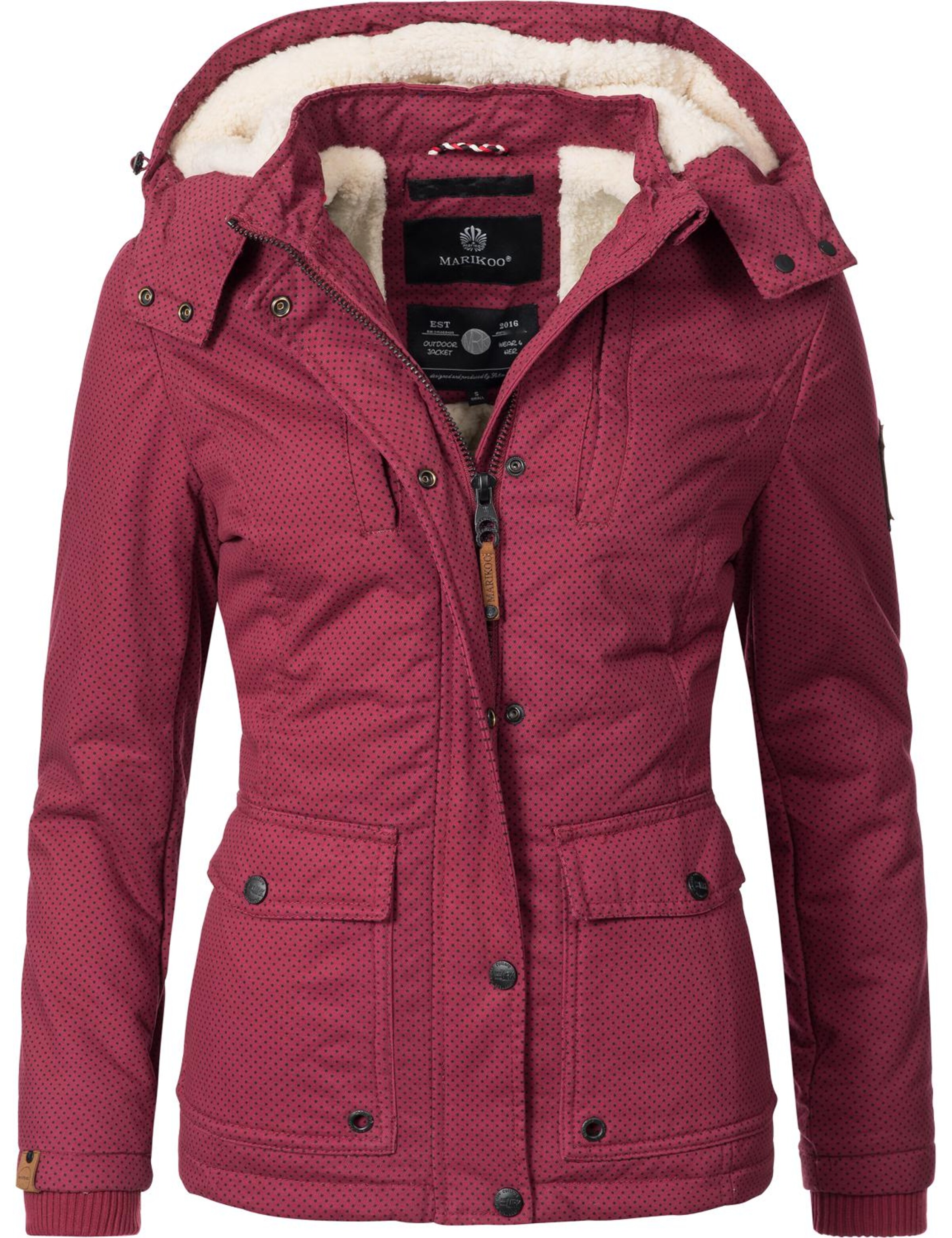 MARIKOO Winterjacke 'Keikoo' in beere ABOUT YOU