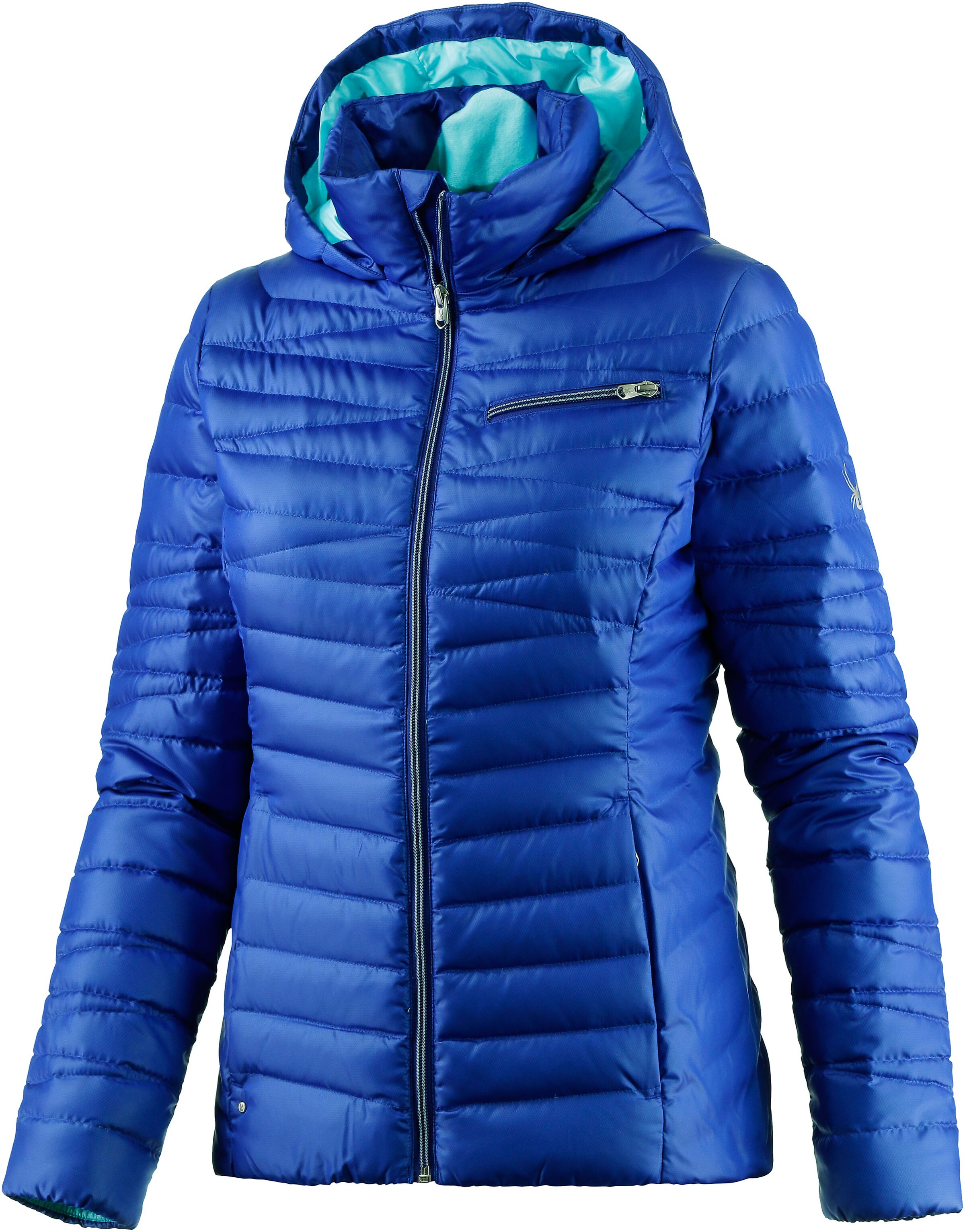 SPYDER Timeless Daunenjacke Damen in blau ABOUT YOU