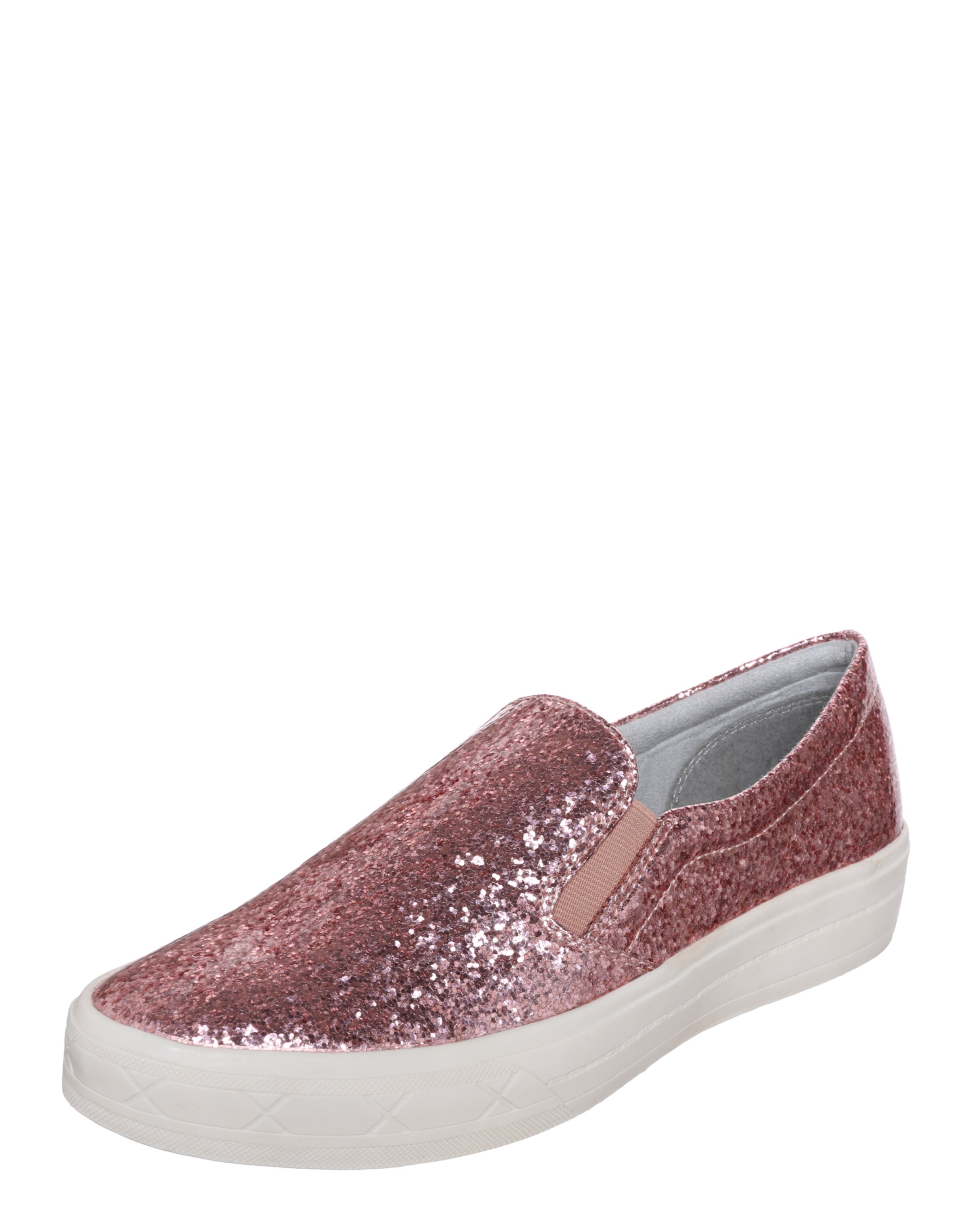 TAMARIS Slipper mit Glitzer in pink ABOUT YOU
