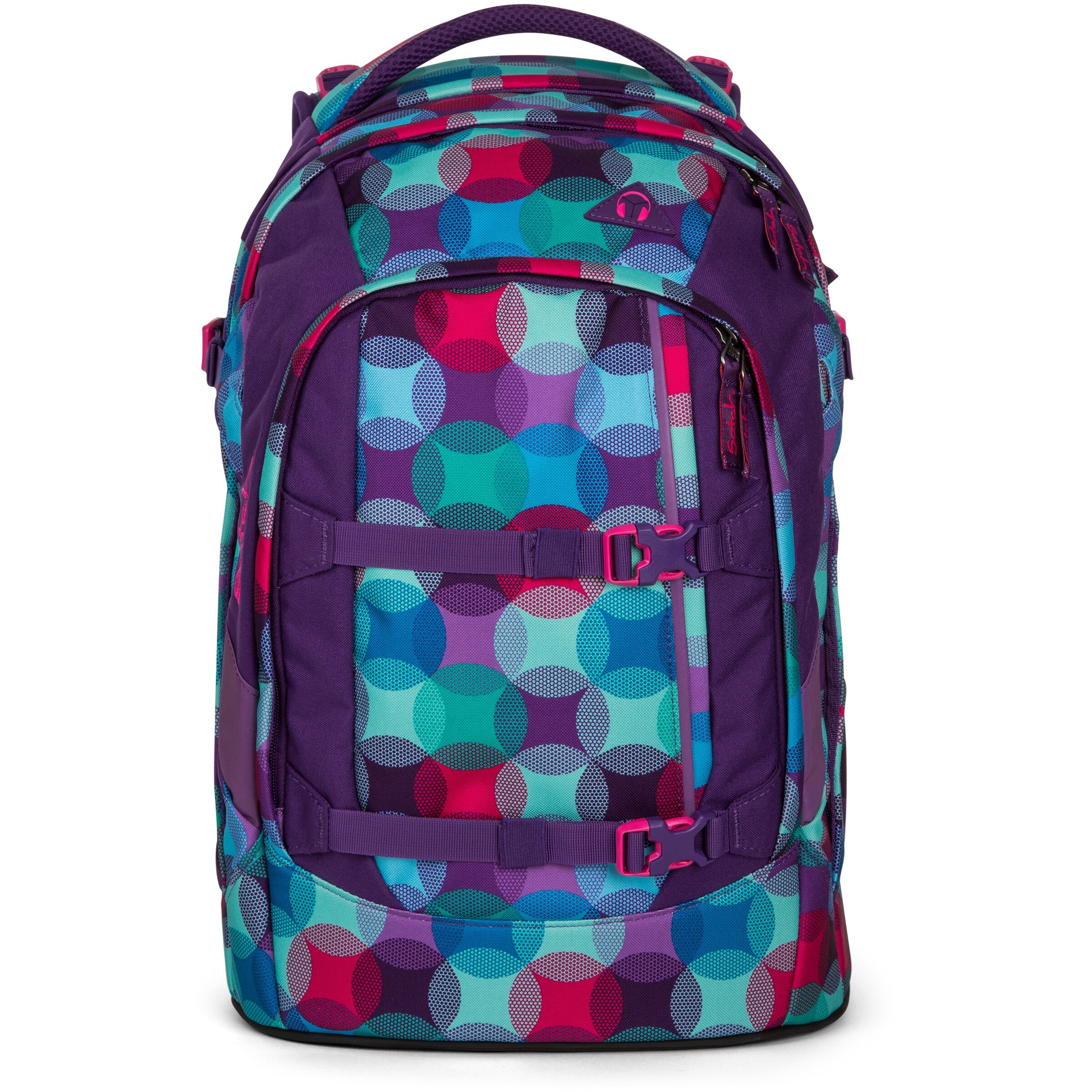 Satch Schulrucksack in blau / lila / pink ABOUT YOU