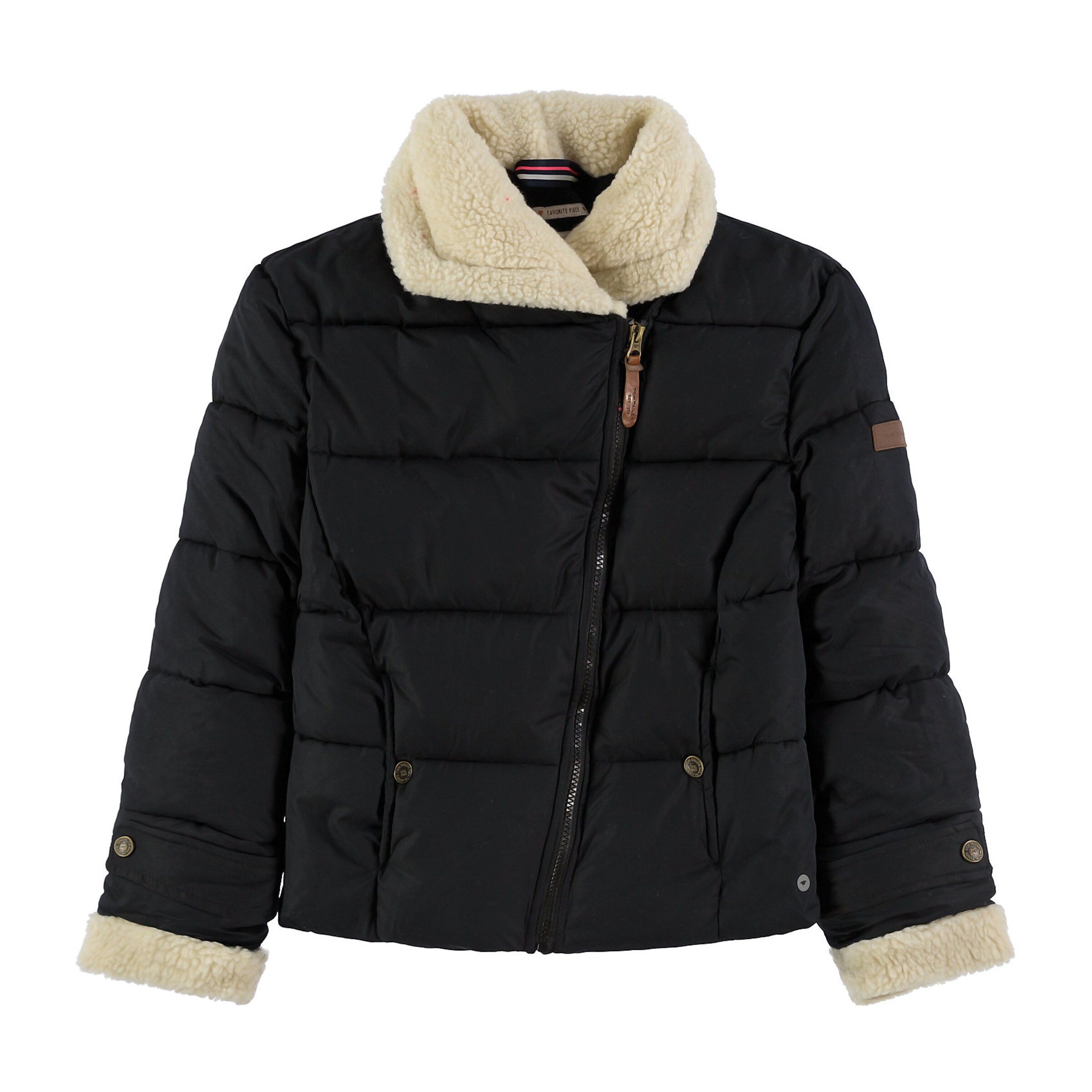 TOM TAILOR Winterjacke in champagner / schwarz ABOUT YOU