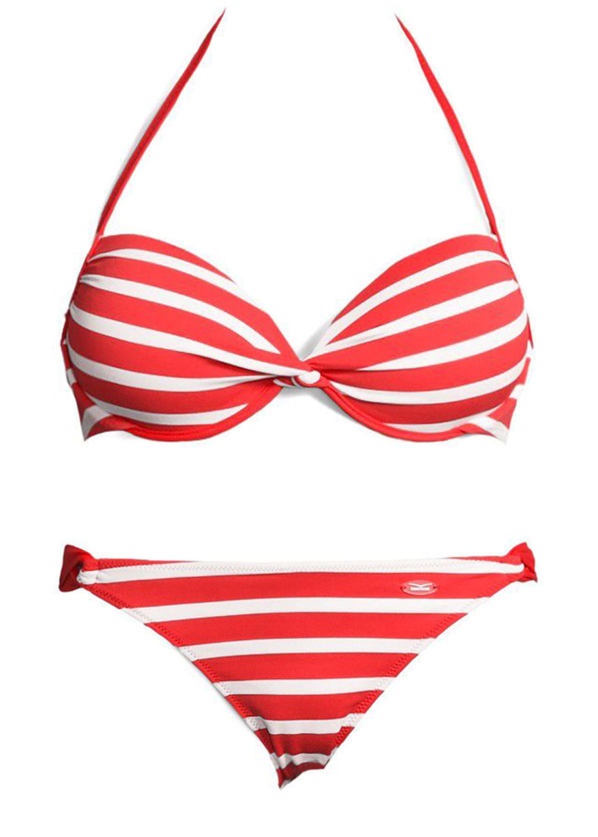 VENICE BEACH PushupBikini in grenadine / weiß ABOUT YOU