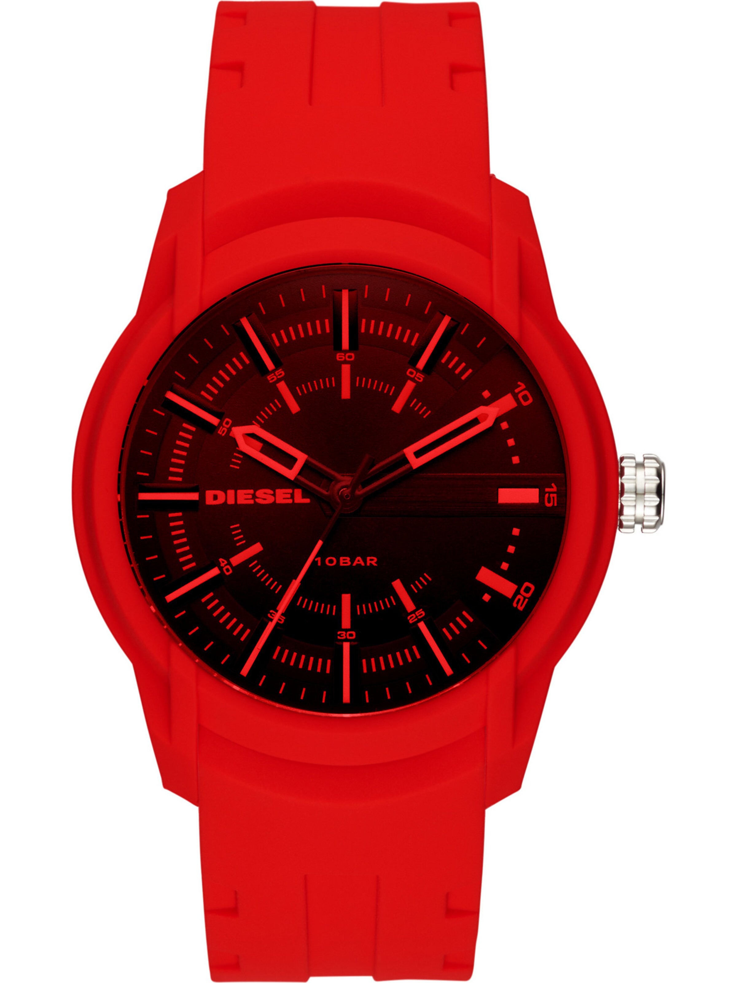 DIESEL Uhr 'DZ1820' in rot / schwarz ABOUT YOU