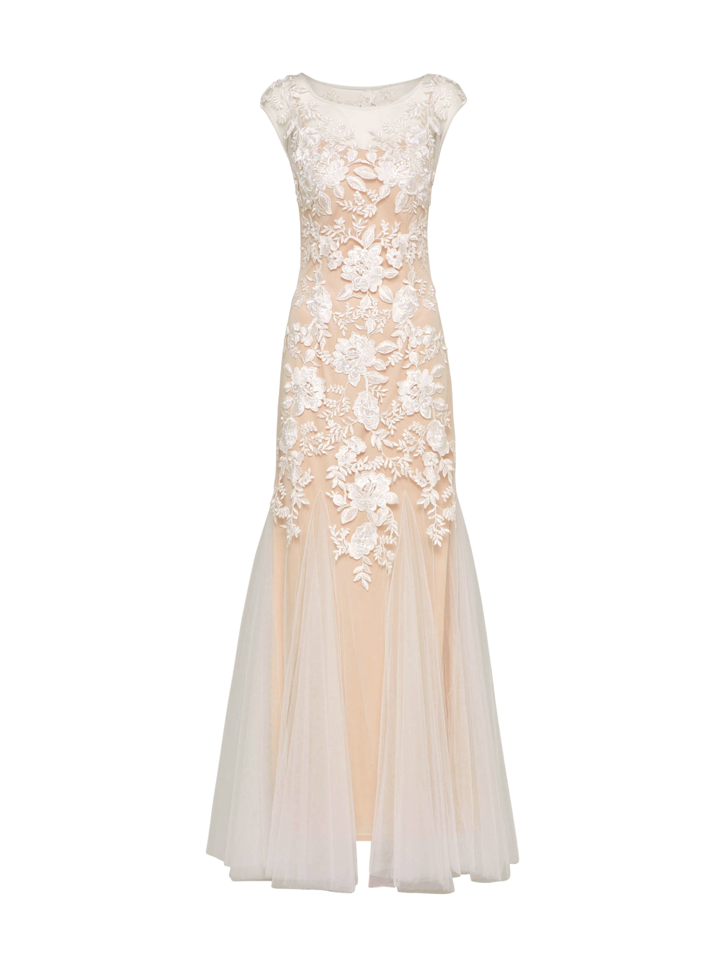 mascara Kleid 'Ivory' in puder / weiß ABOUT YOU