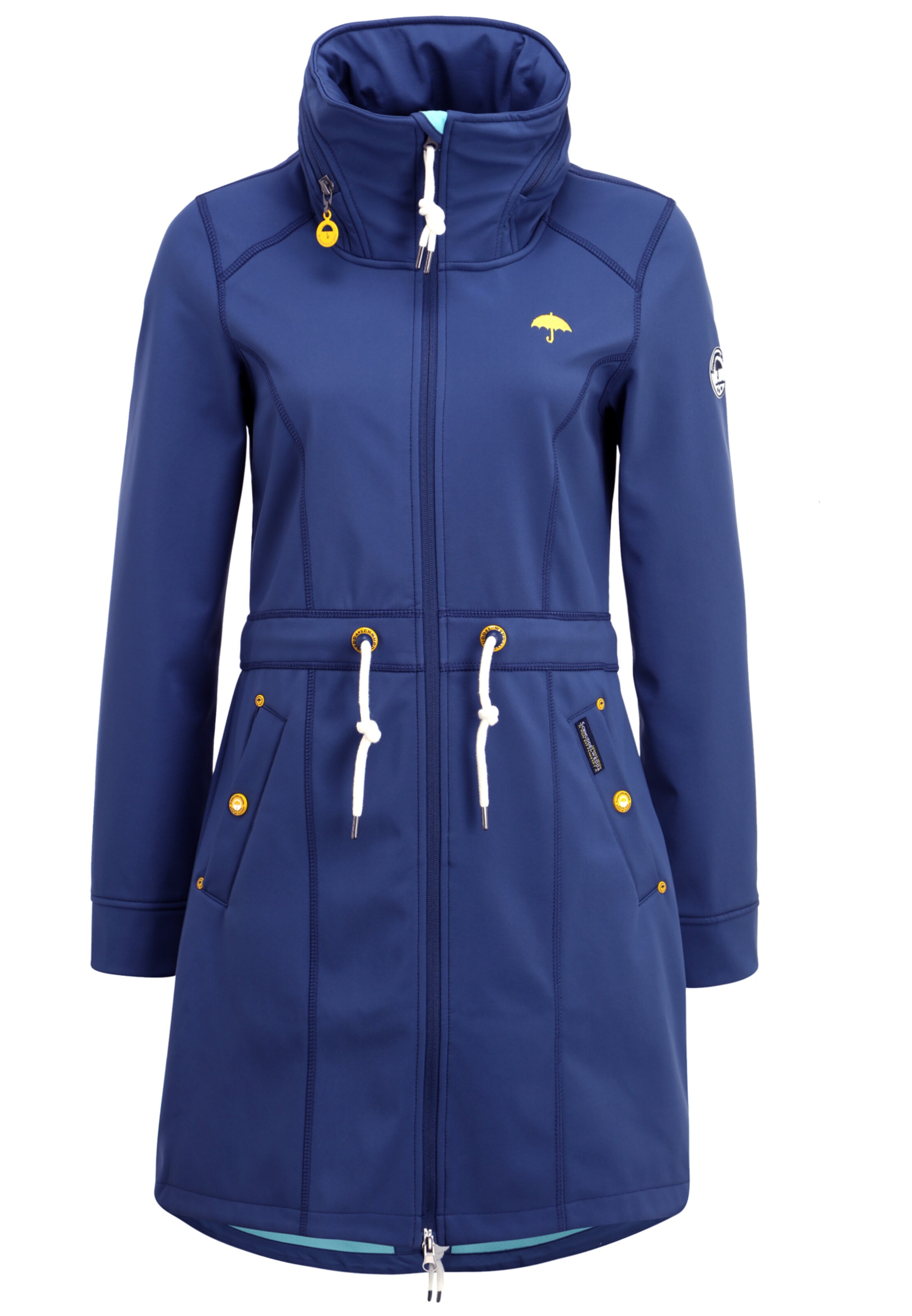 Schmuddelwedda Damen Parka in blau / gelb ABOUT YOU