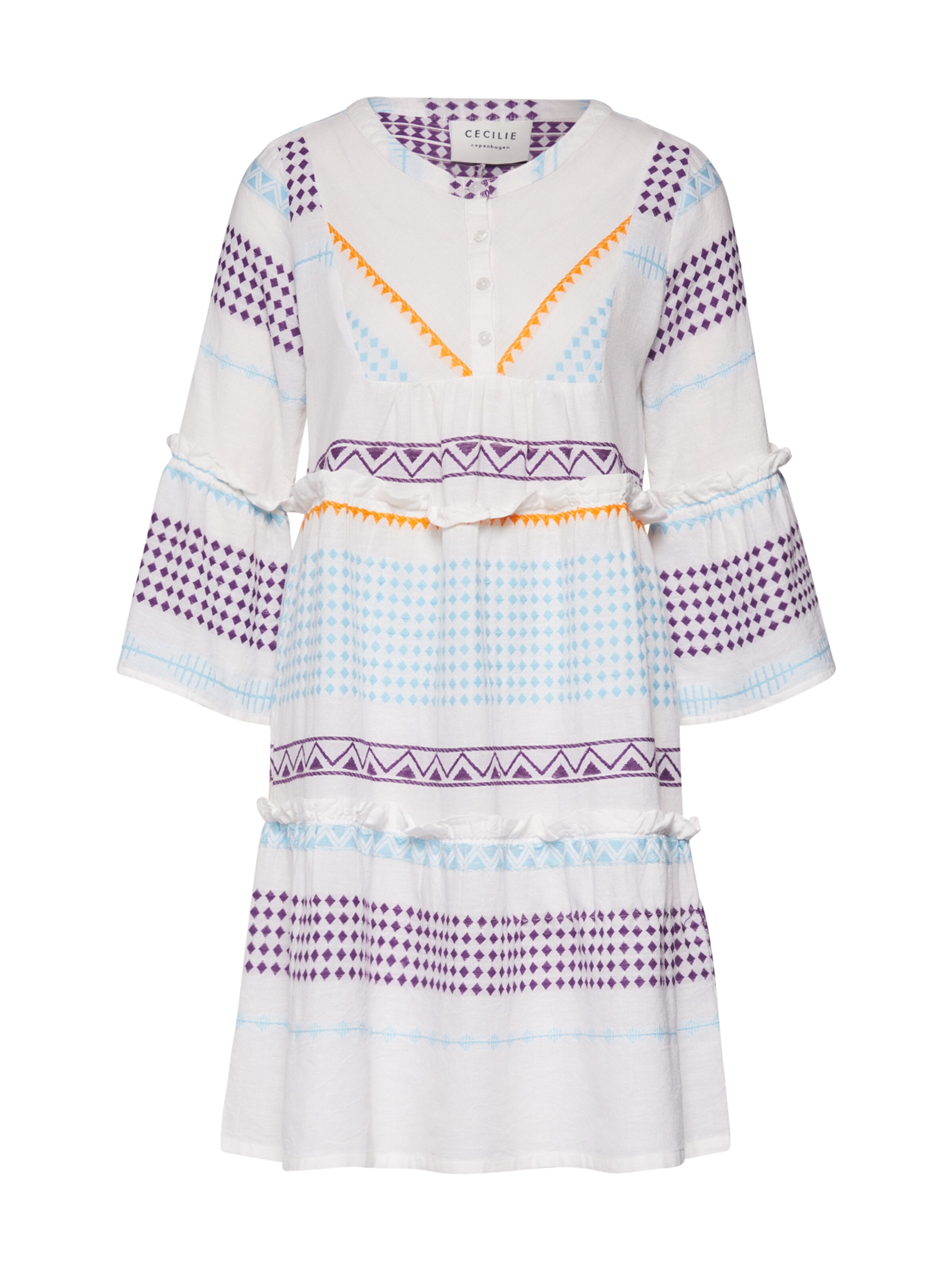 Cecilie Copenhagen Kleid 'Jadis' in blau / weiß ABOUT YOU