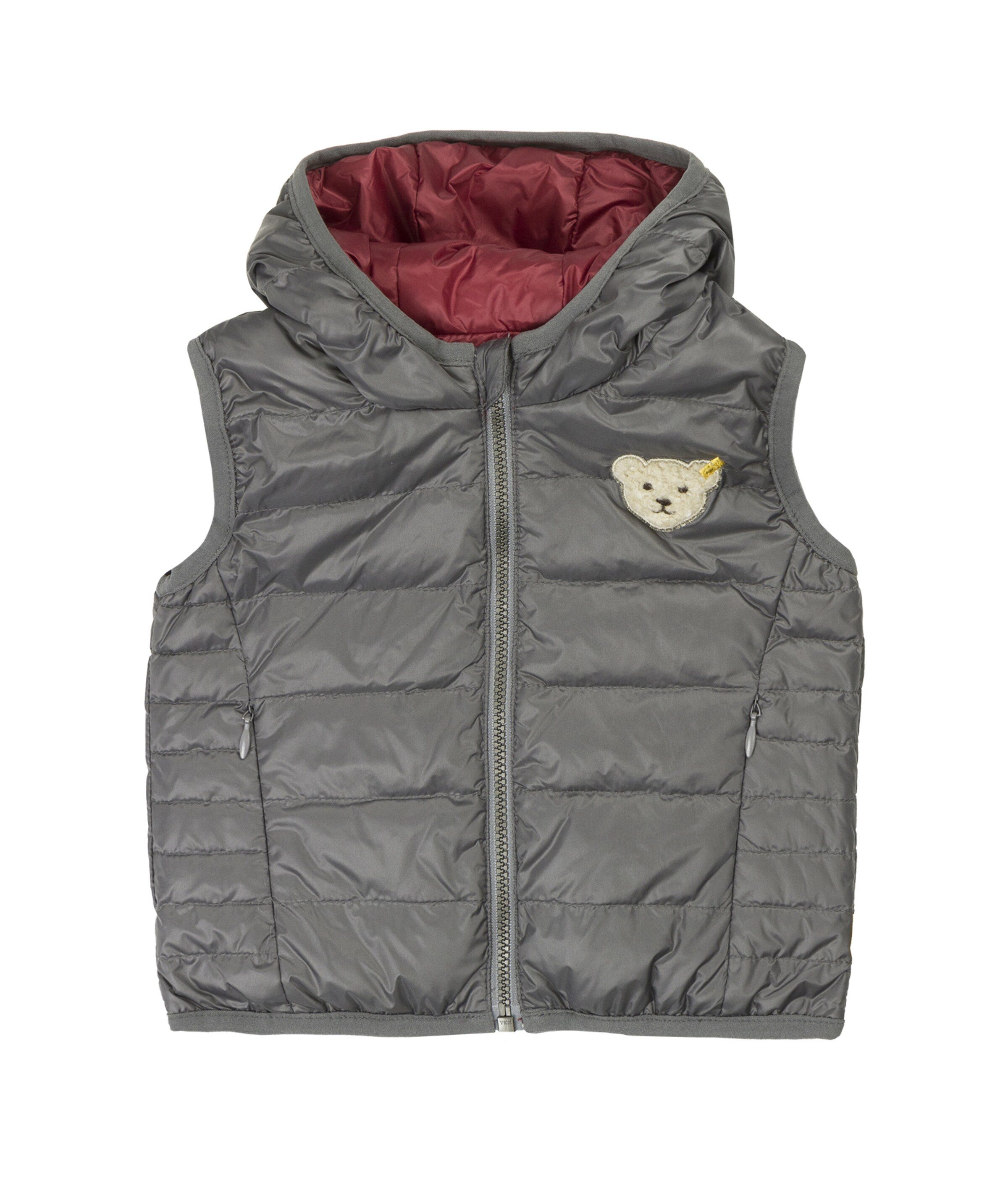 Steiff Collection WendeWeste Jungen Baby, Kinder in grau / rot ABOUT YOU