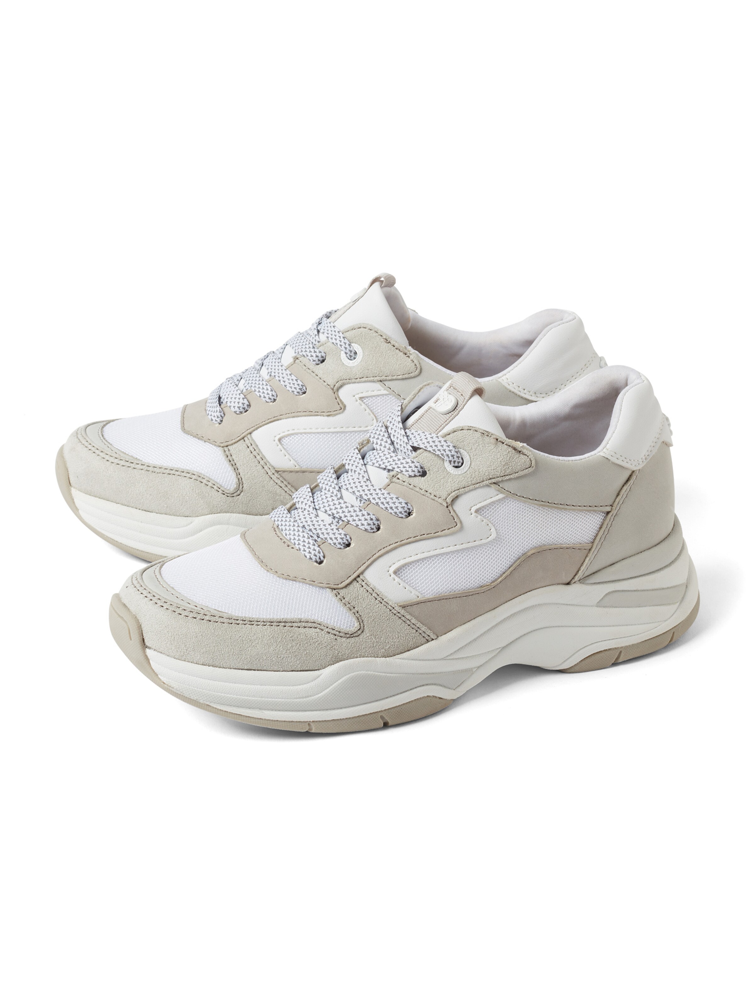 TOM TAILOR DENIM Sneaker in beige / grau ABOUT YOU