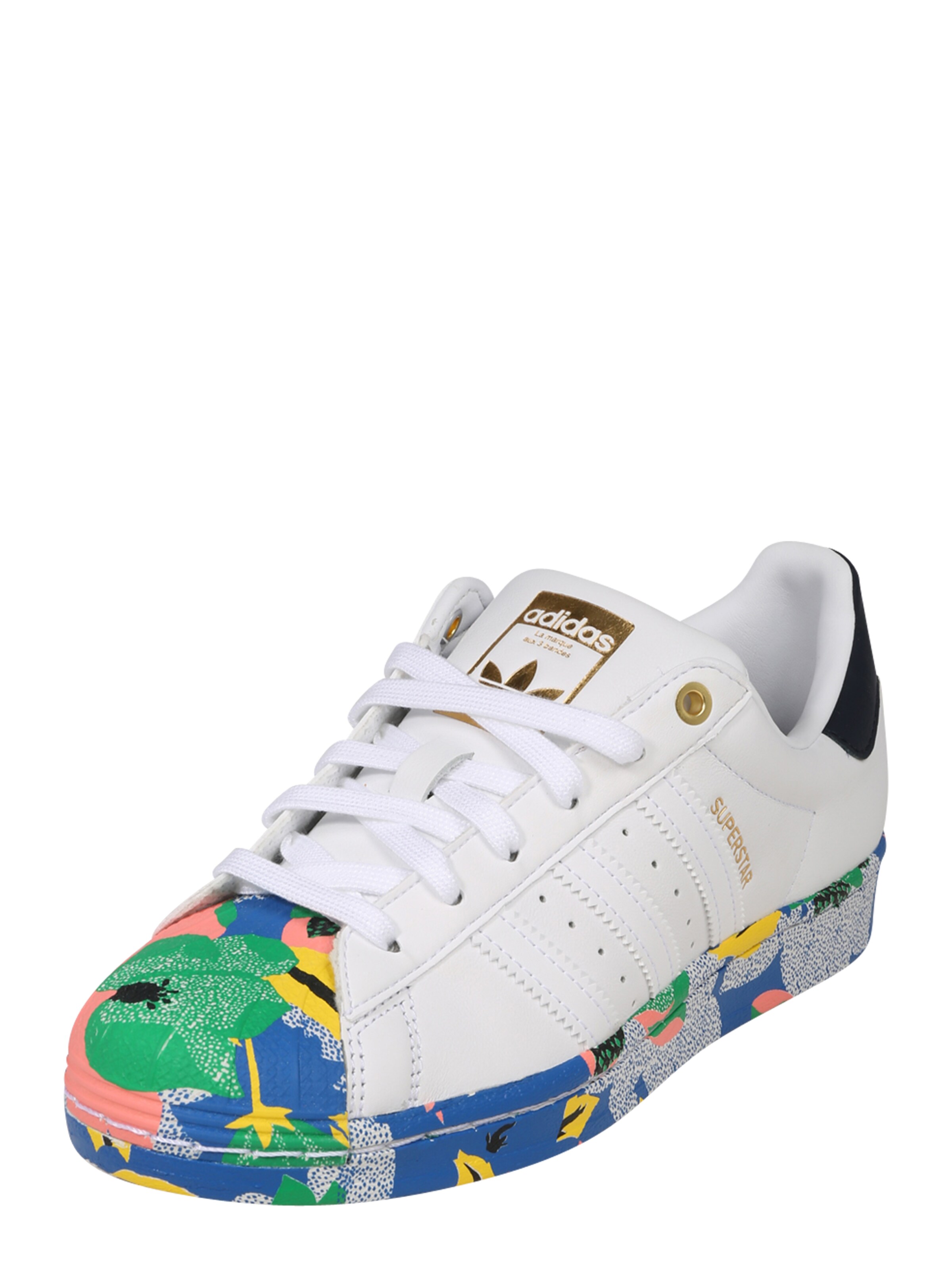 ADIDAS ORIGINALS Sneaker 'Superstar' in blau / grün / pink / schwarz