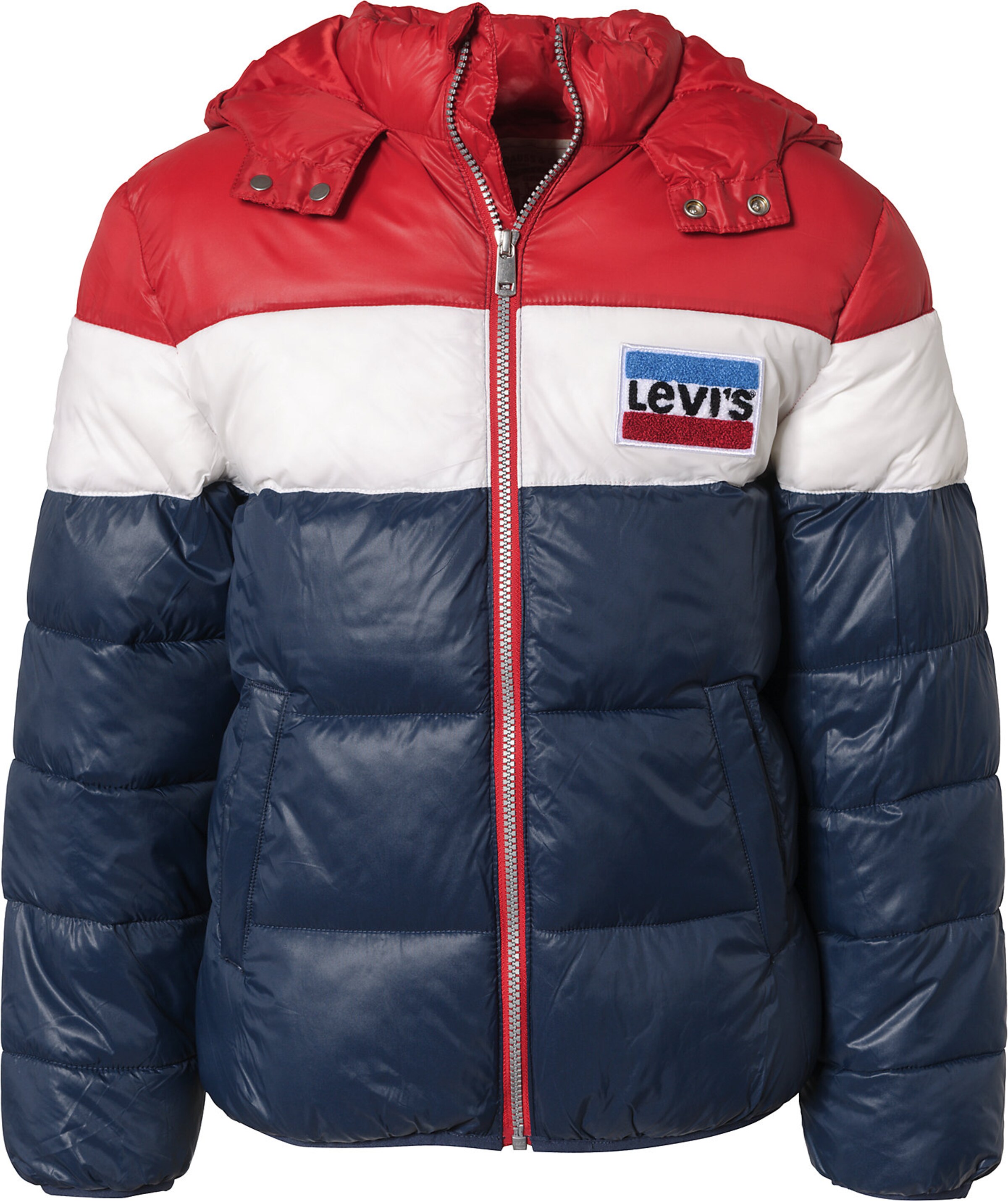 LEVI'S Winterjacke in blau / rot / weiß ABOUT YOU