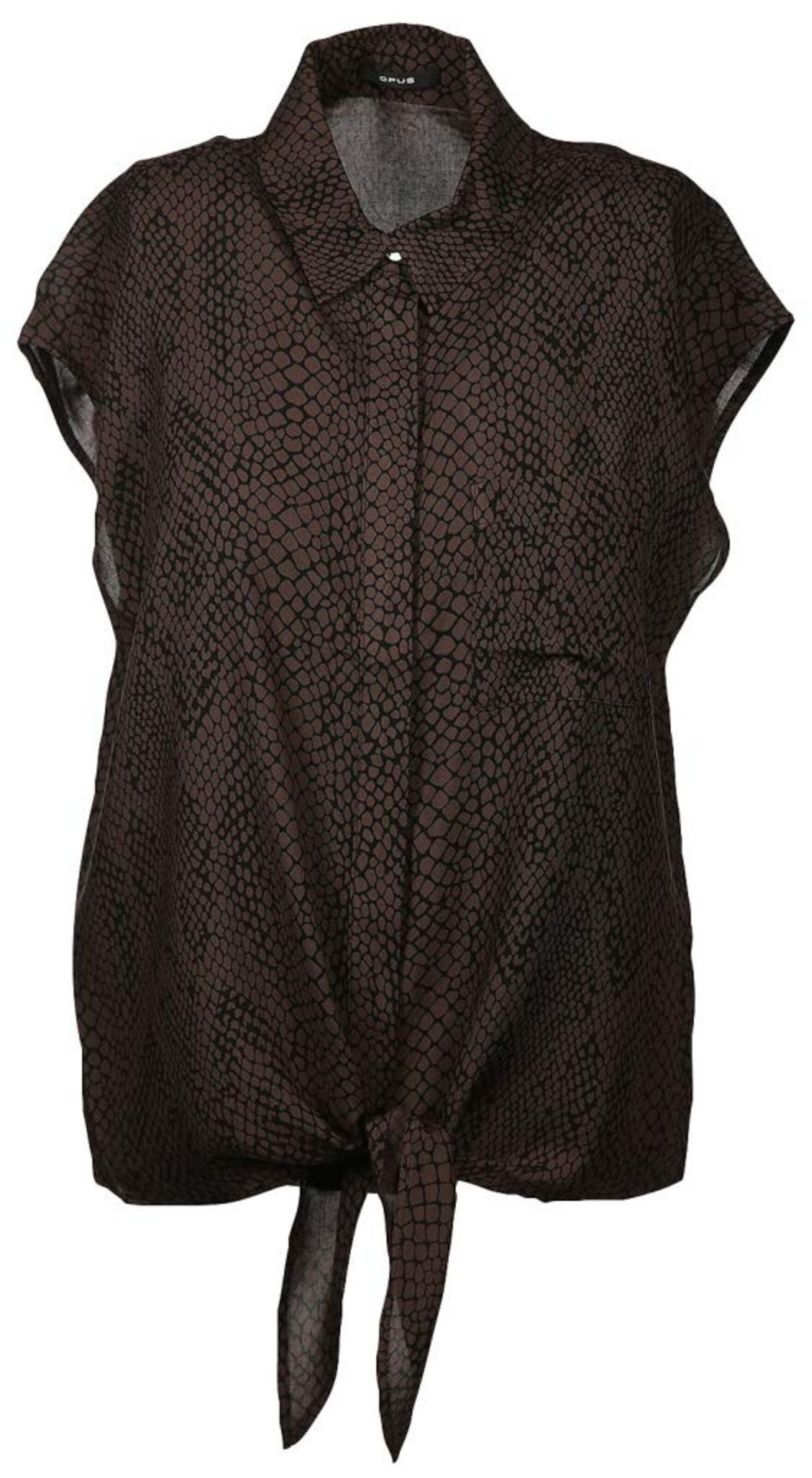 OPUS Bluse in braun / schwarz ABOUT YOU