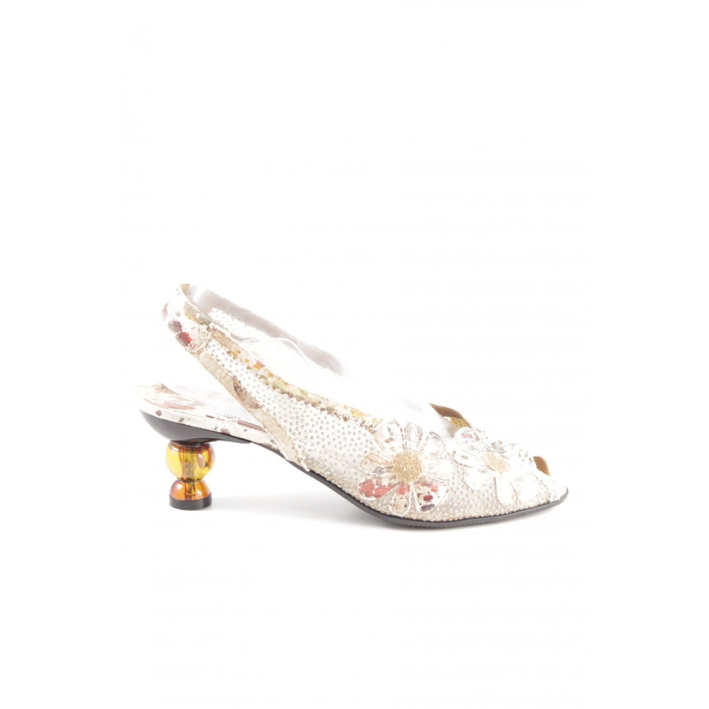 Fernando Pensato Peeptoe Pumps in 38 in creme / weiß ABOUT YOU