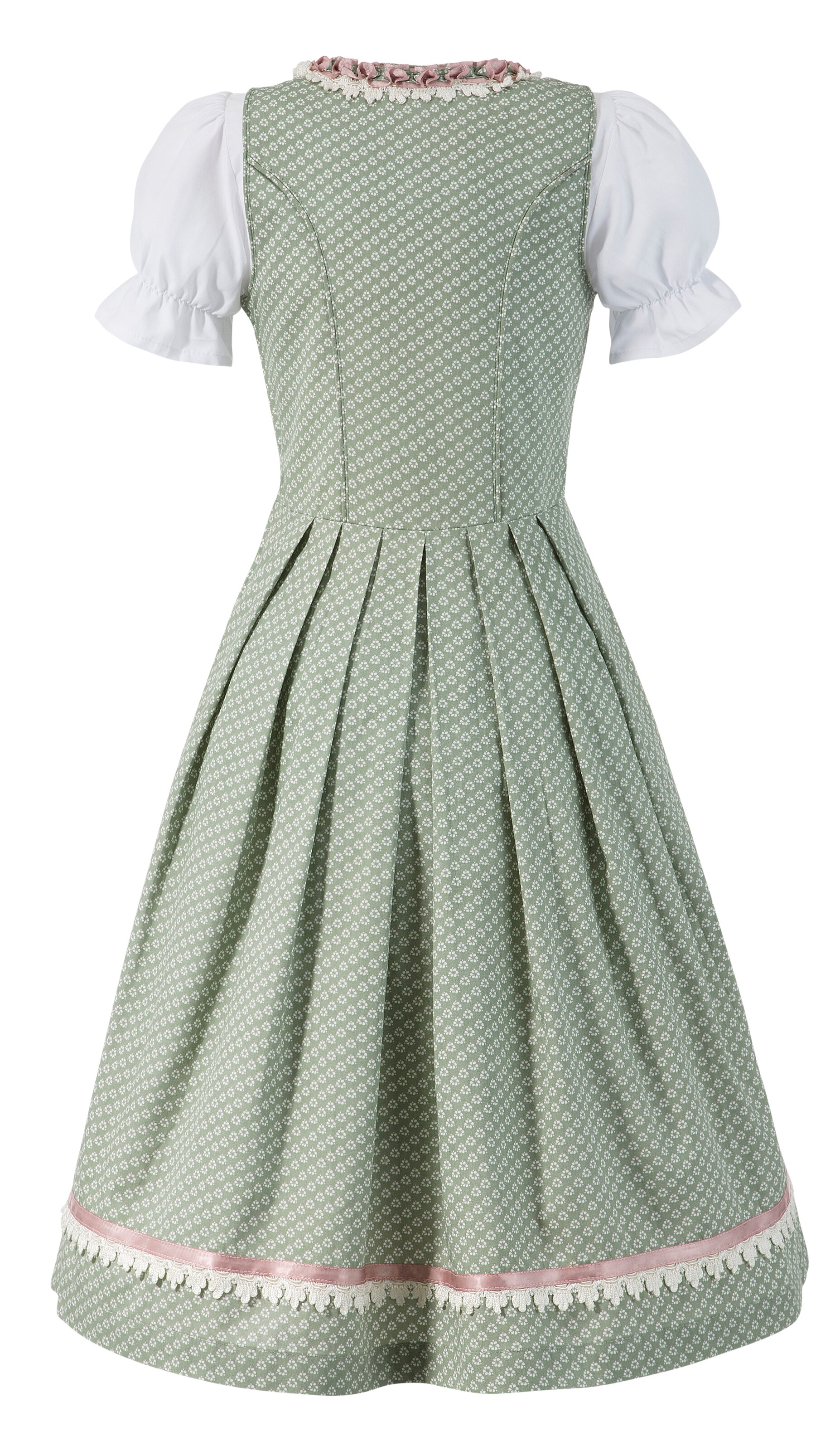 MARJO Dirndl in mint / rosa / weiß ABOUT YOU