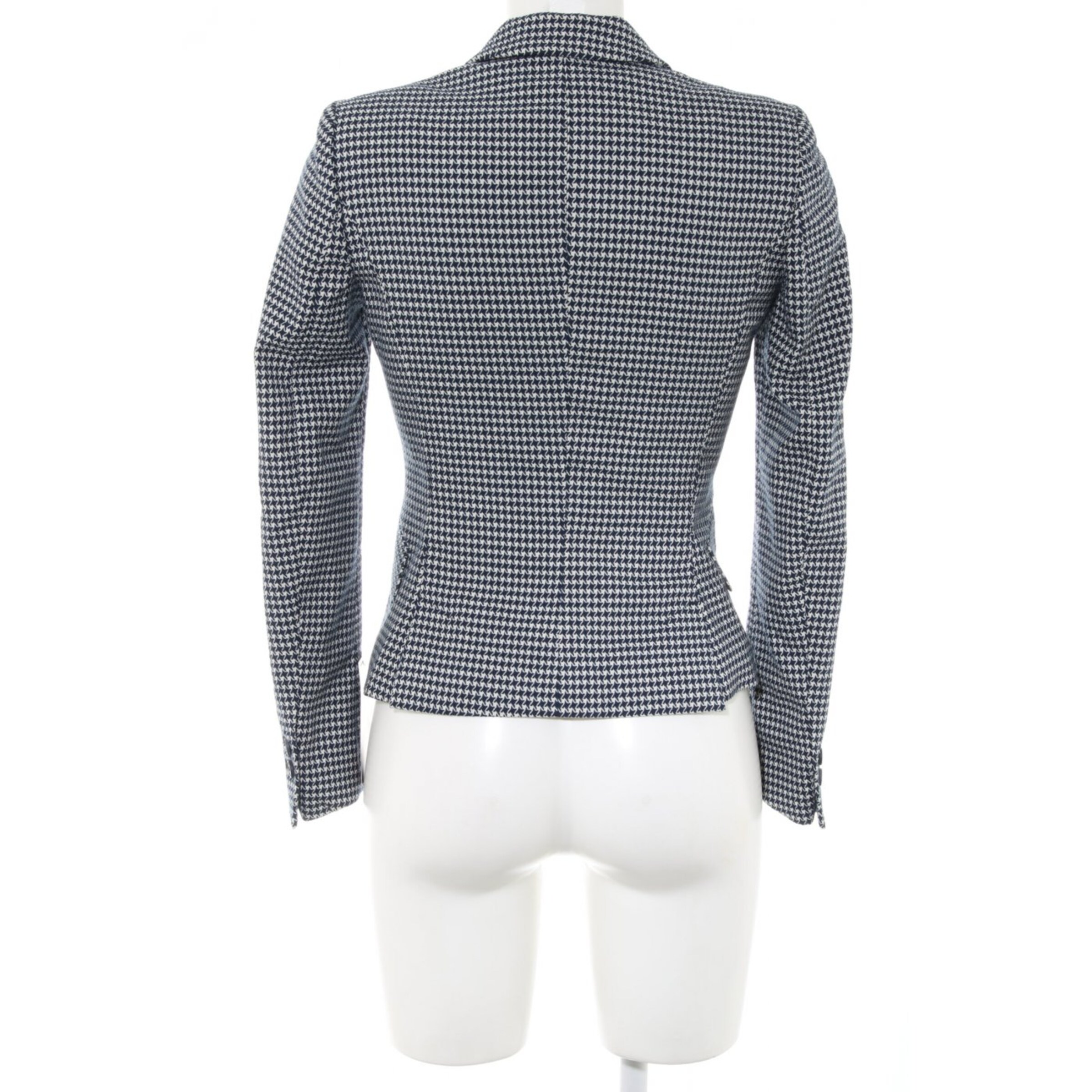 ZARA KurzBlazer in XS in schwarz / weiß ABOUT YOU