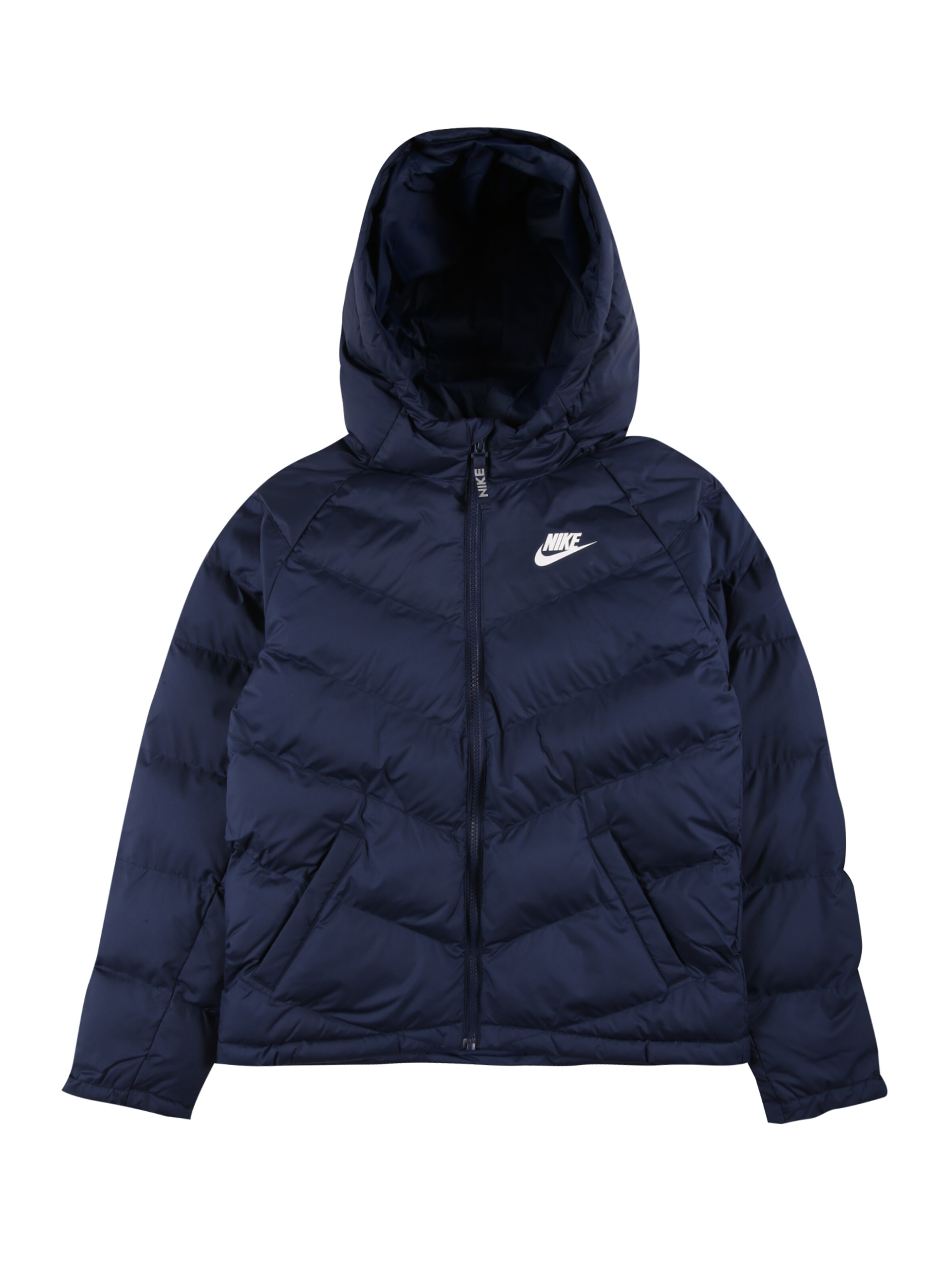 Nike Sportswear Winterjas in Navy / Wit ABOUT YOU