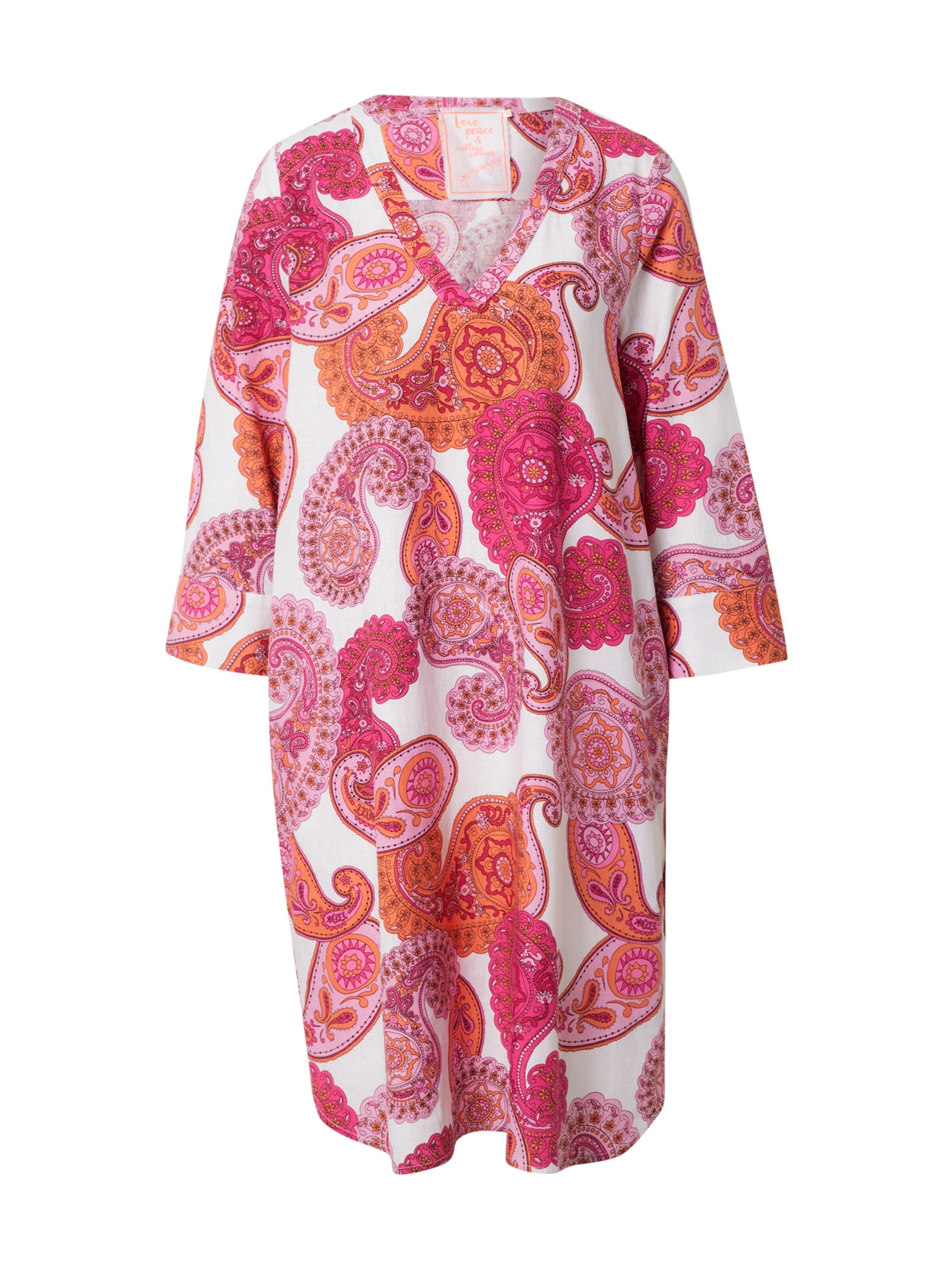 LIEBLINGSSTÜCK Kleid 'Esme' in orange / pink / hellpink / offwhite