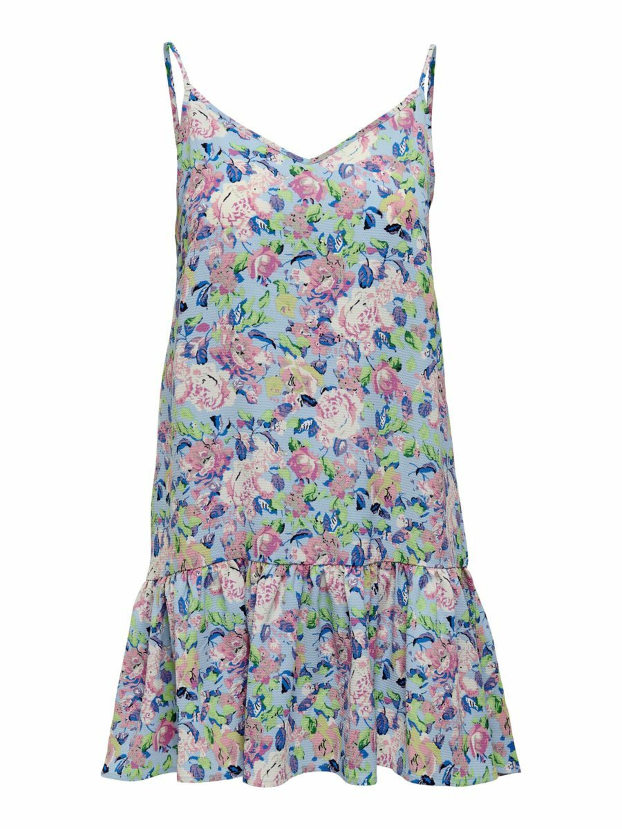 ONLY Kleid in hellblau / hellgrün / hellpink / naturweiß ABOUT YOU
