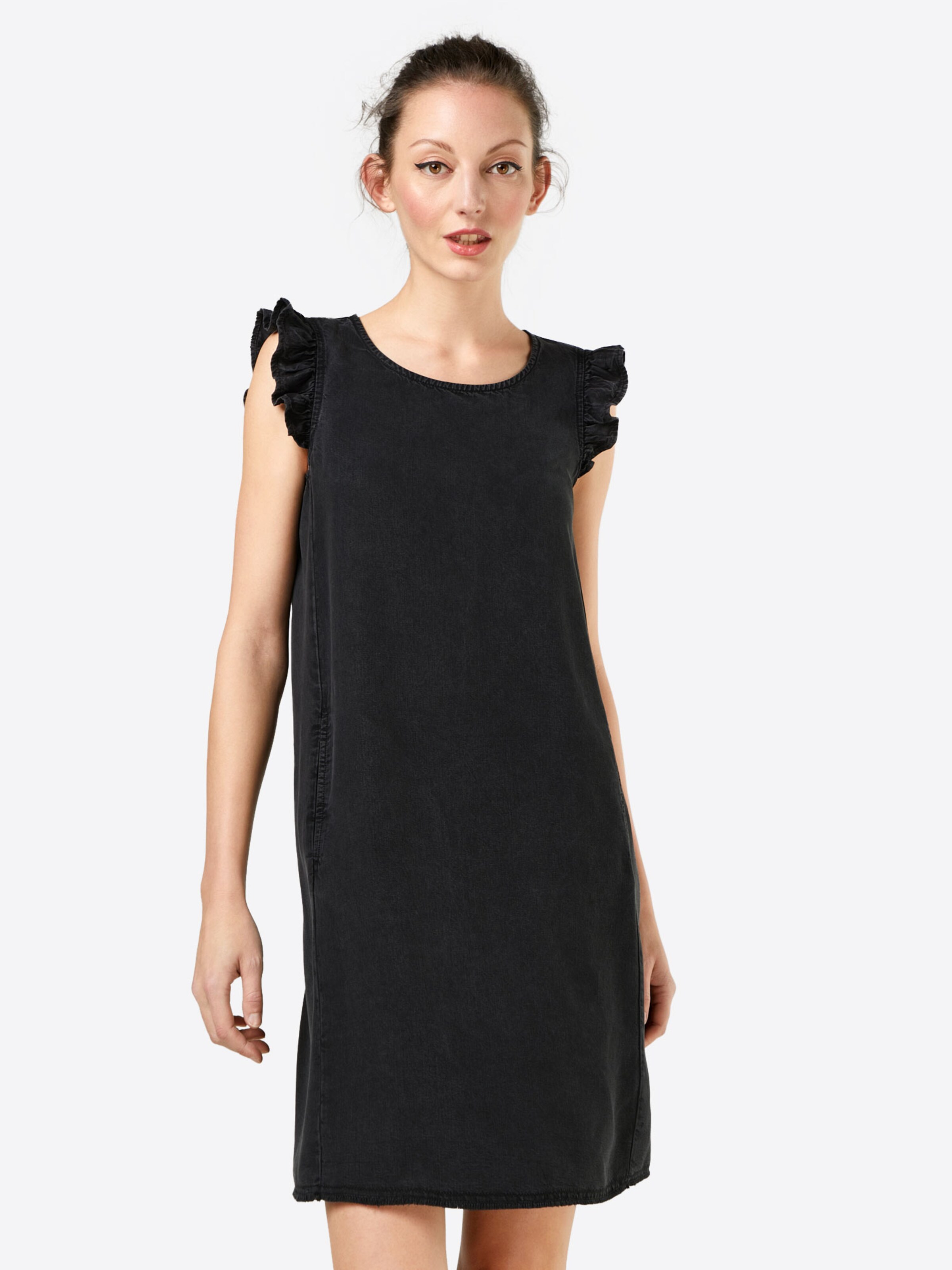 EDC BY ESPRIT Kleid schwarz Schwarzes Kleid