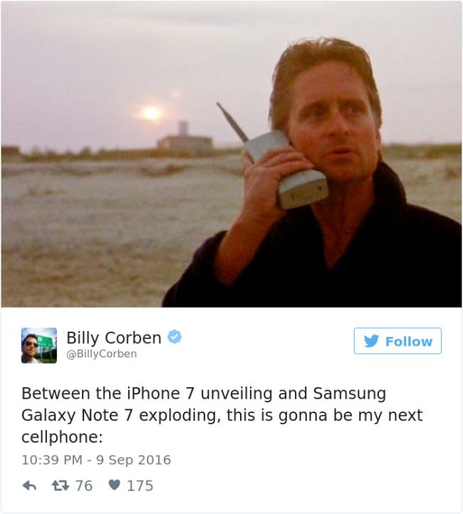 The Funniest Reactions To The Samsung Galaxy Note 7 Exploding (31 pics)