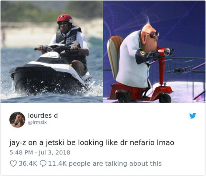 JayZ On A JetSki Meme (37 pics)