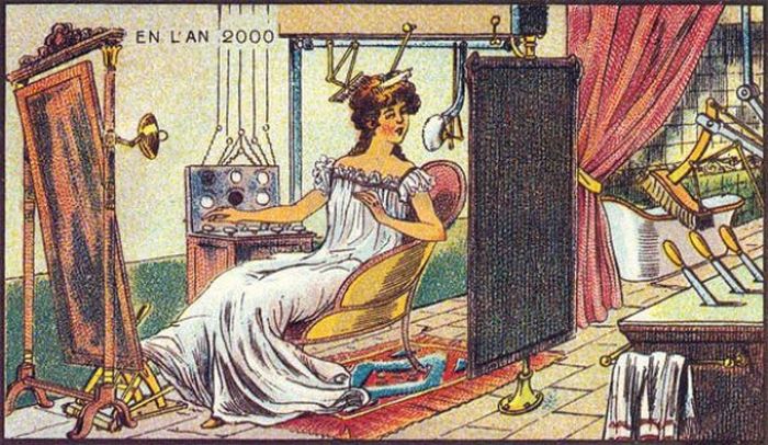 The World Of The Future In This Series Of French Postcards From The