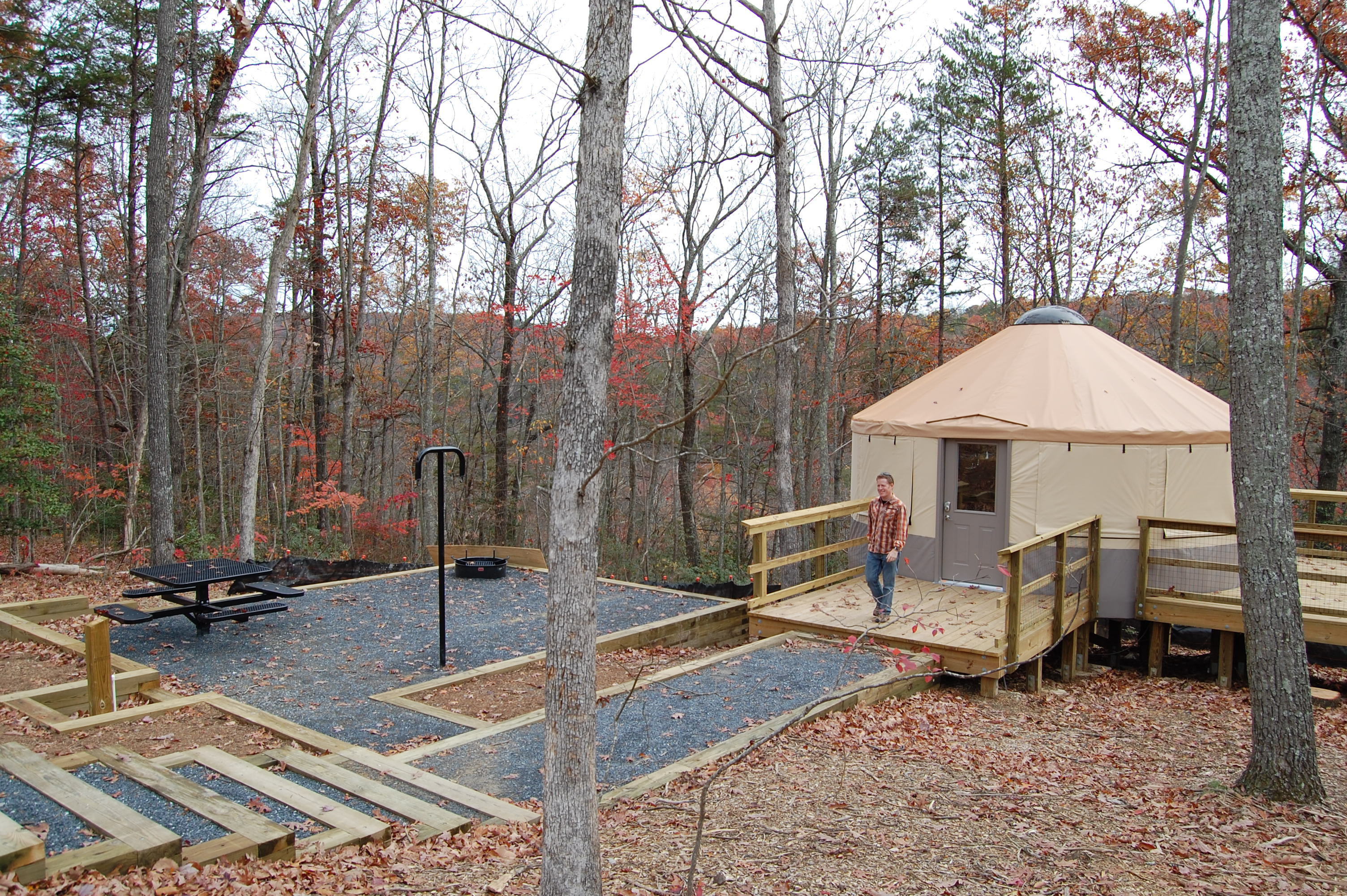 Go “Glamping” in Cloudland Canyon’s New Yurts ActionHub