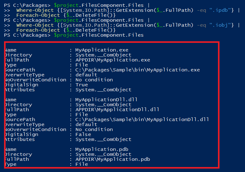 Professional Installation using PowerShell commands