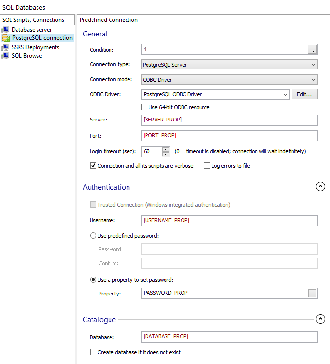 Configure PostgreSQL Server Connection for Software Installer