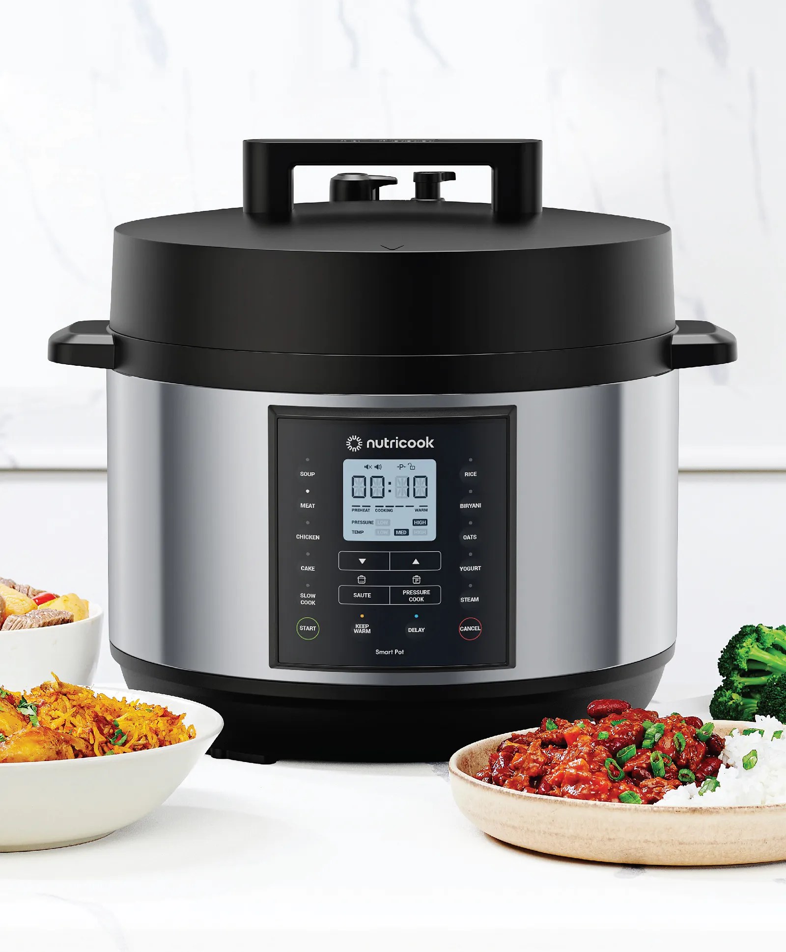 Nutricook Smart Pot 2 Plus MultiCooker 9in1 Pressure Cooker, Rice