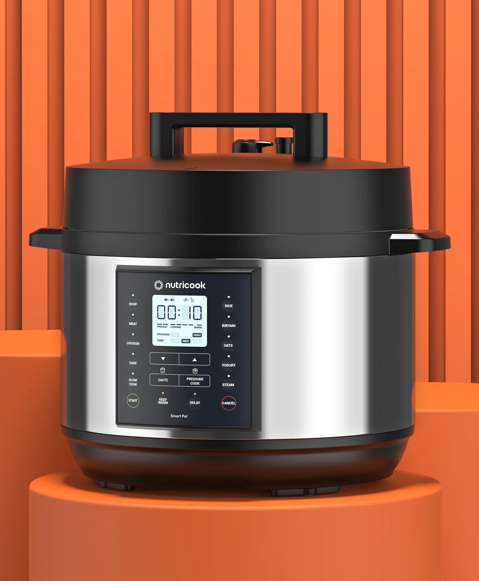 Nutricook Smart Pot 2 Plus MultiCooker 9in1 Pressure Cooker, Rice