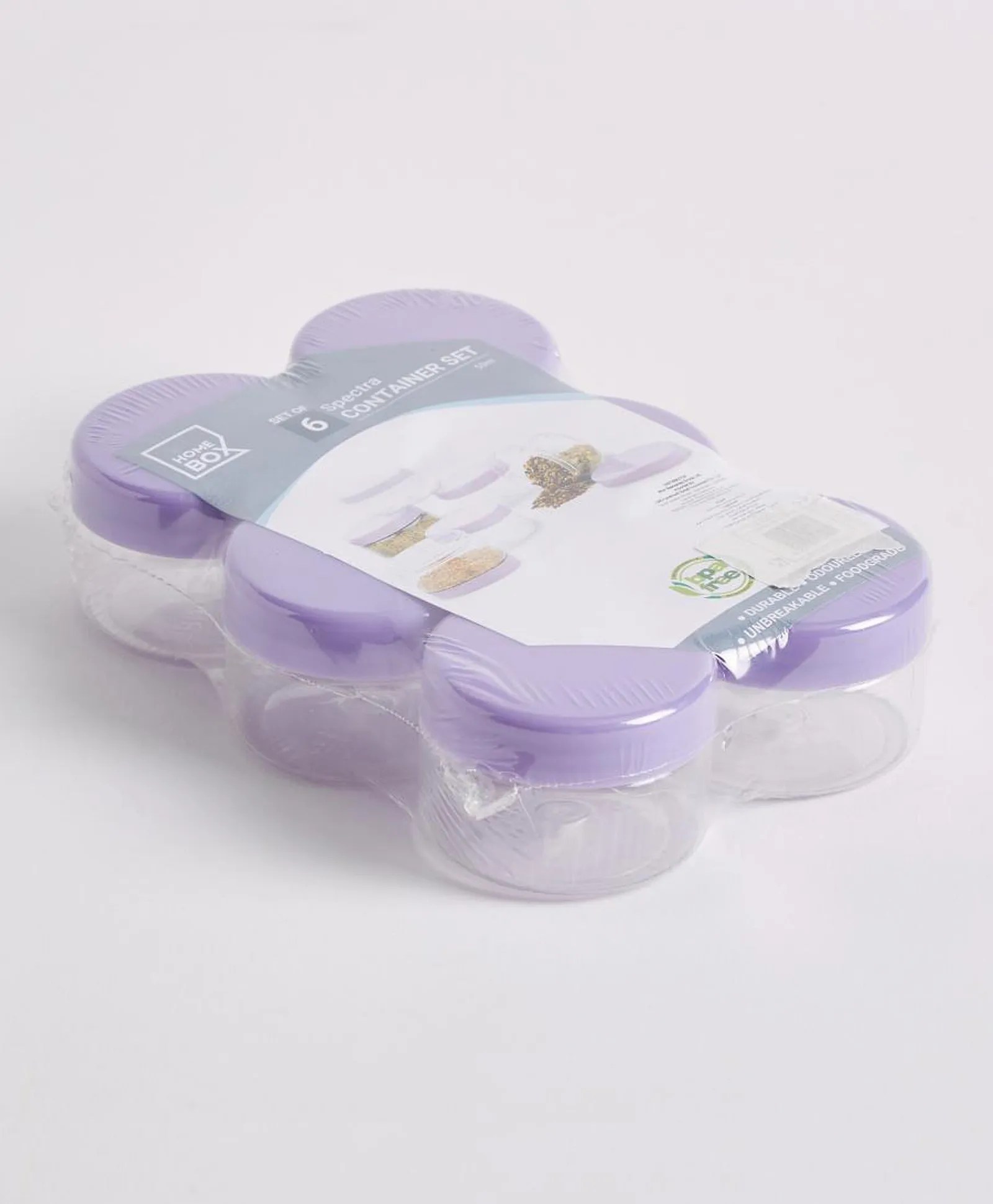 HomeBox Spectra Pet Multipurpose Storage Container Set of 6 50mL Each