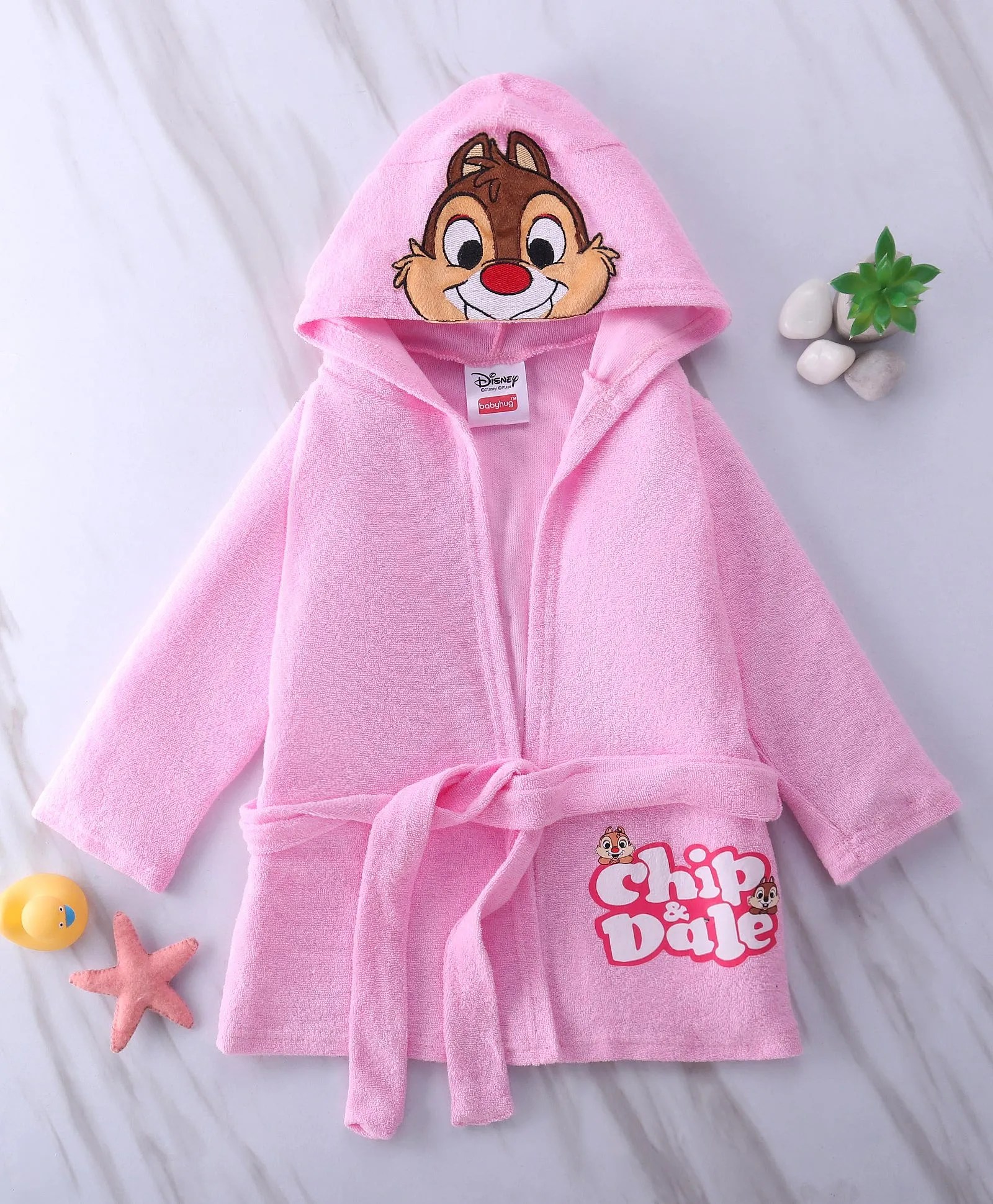 Babyhug Disney Chip N Dale Bath Robe, Graphics, High Quality