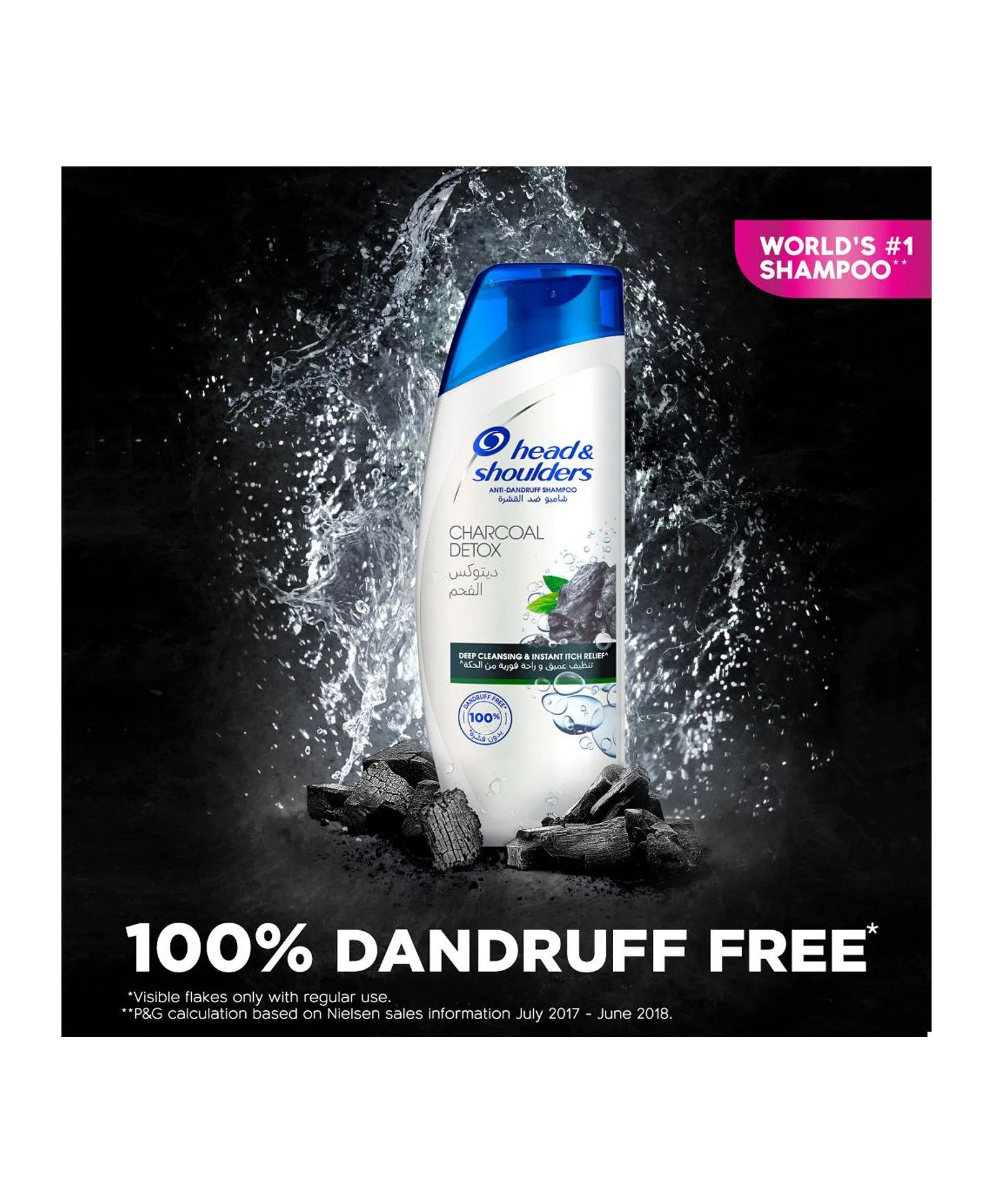 Head & Shoulders Charcoal Detox Anti Dandruff Shampoo 400mL Online in