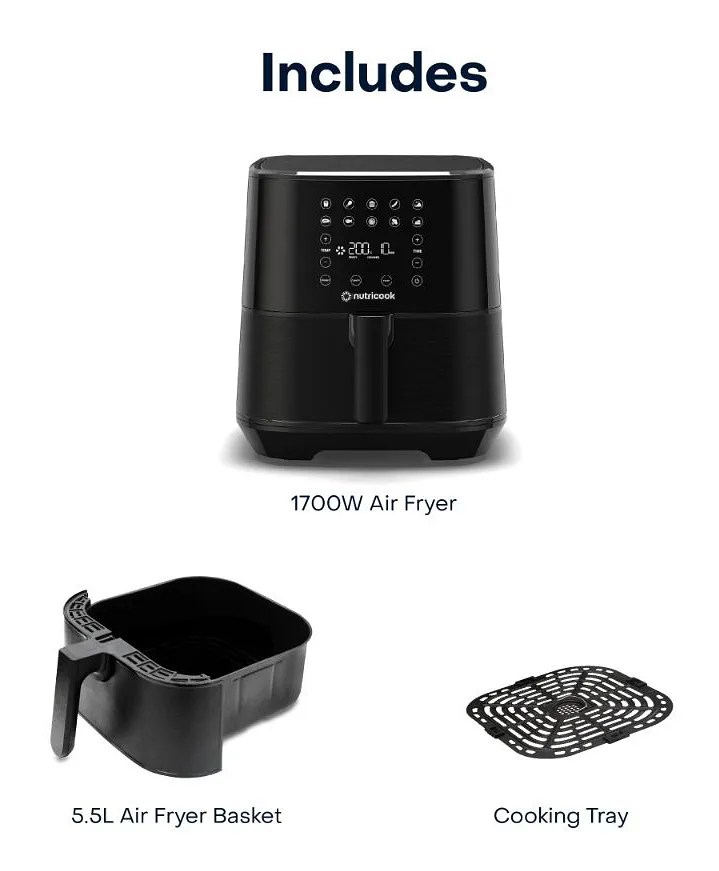 Nutricook Air Fryer 2 1700W 5.5L AF205 Black Online in UAE, Buy at