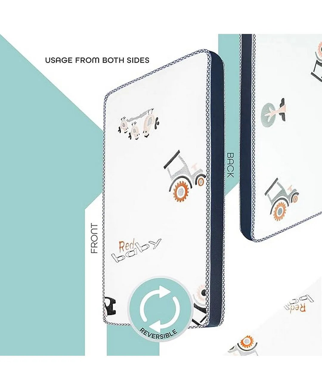 Moon Dual Sided Kids Mattress for Crib & Toddler Bed, Breathable