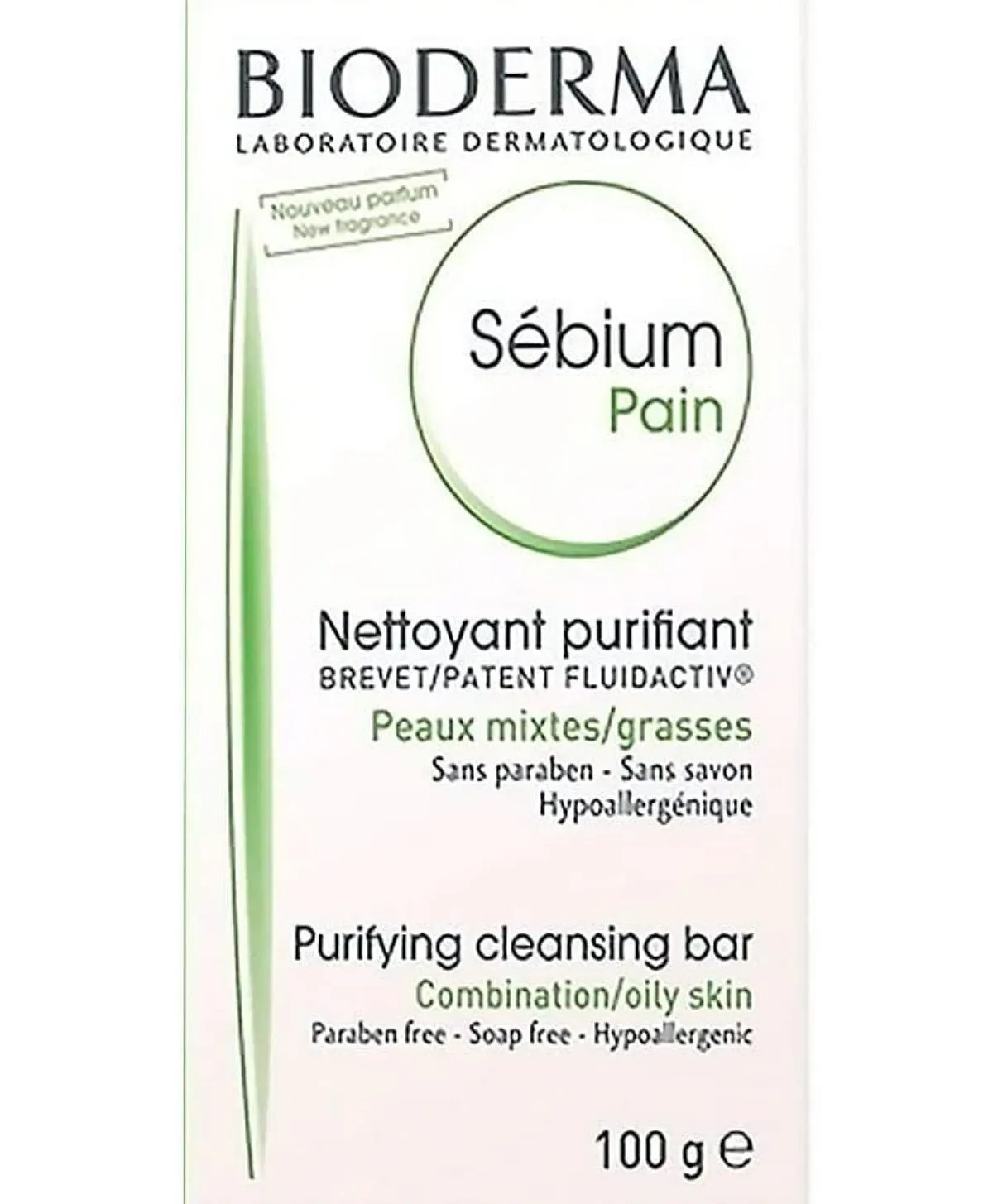 Bioderma Sébium Purifying Cleansing Bar 100g for Oily Skin, Controls