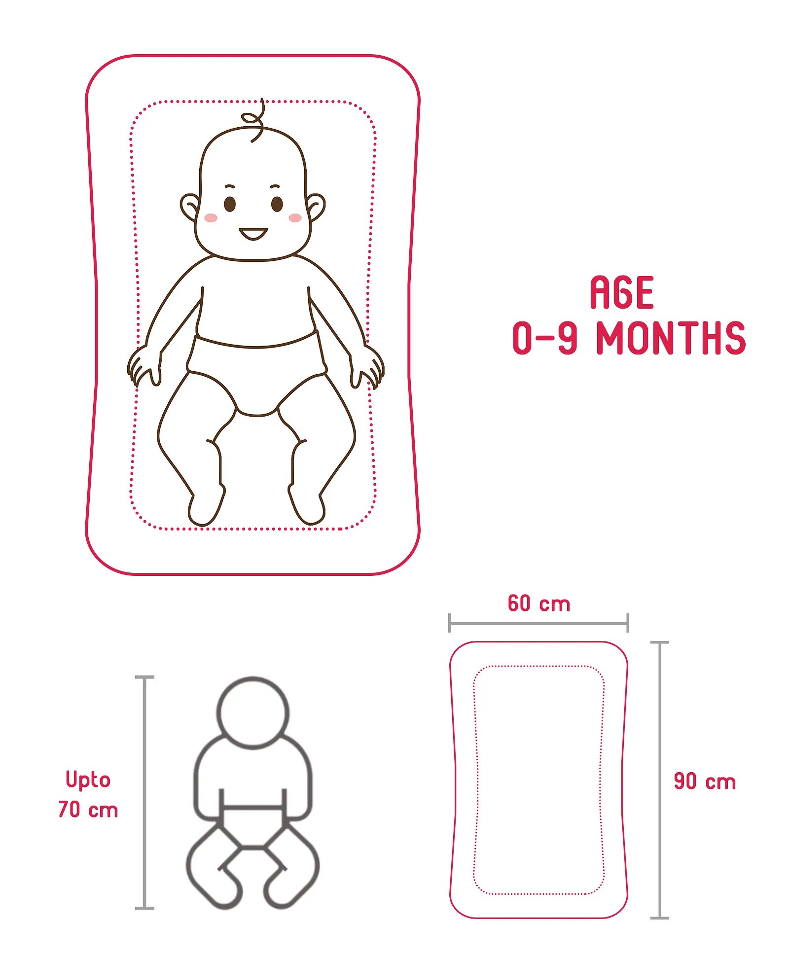 Babyhug Animal Print Baby Bedding Set with Mosquito Net, Soft & Comfy