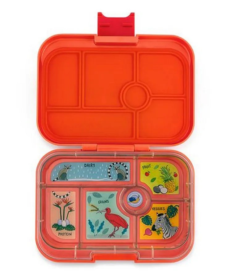 Yumbox Original 6 Compartment Jungle Safari Lunchbox Orange Online in
