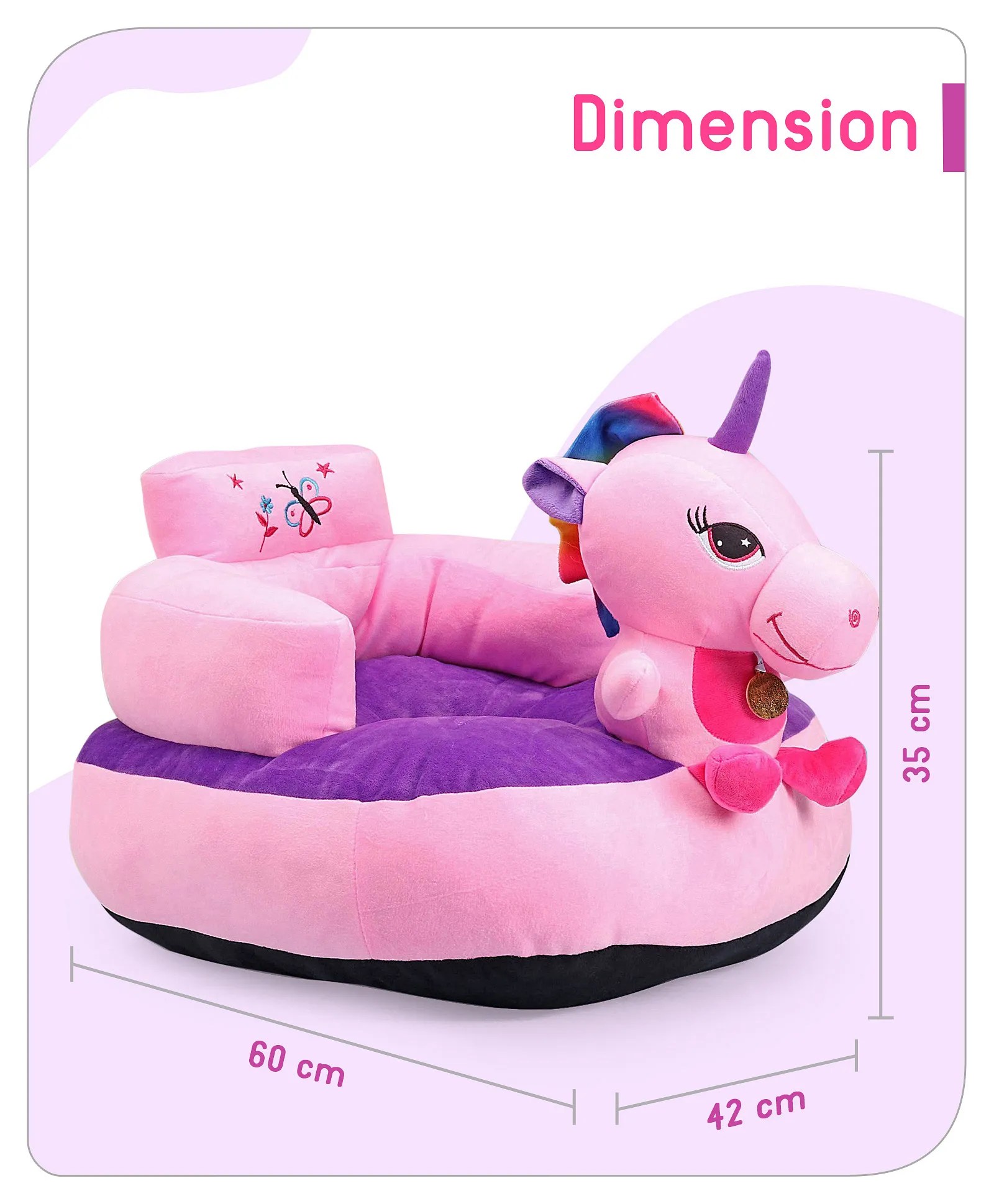 Babyhug Unicorn Shaped Sofa Chair Pink Online in UAE, Buy at Best