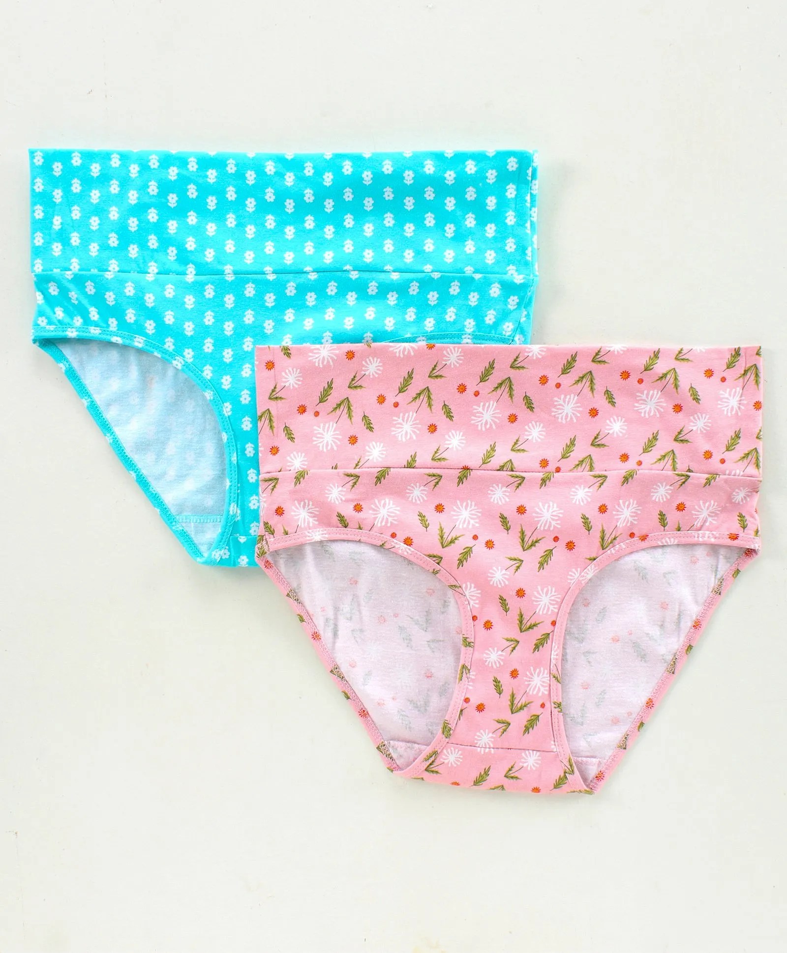 بيلا ماما طقم سراويل تغطية عالية الخصر المتوسط من مواد نباتية صديقة