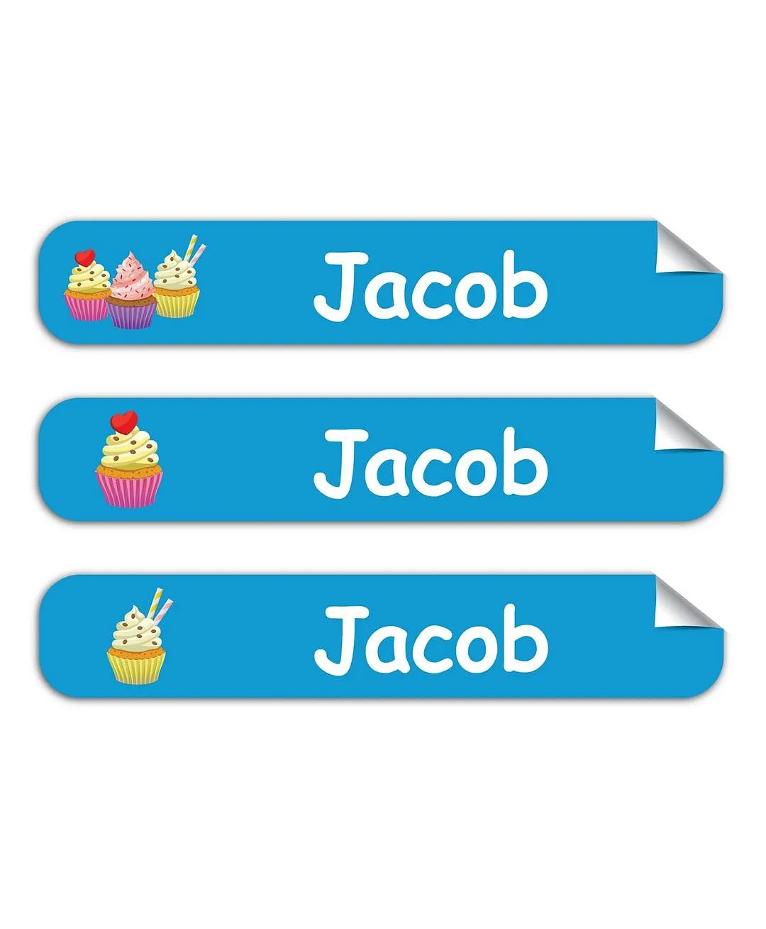 My Labels Sweet Ice Cream Personalized Iron On Labels, Tear Resistant