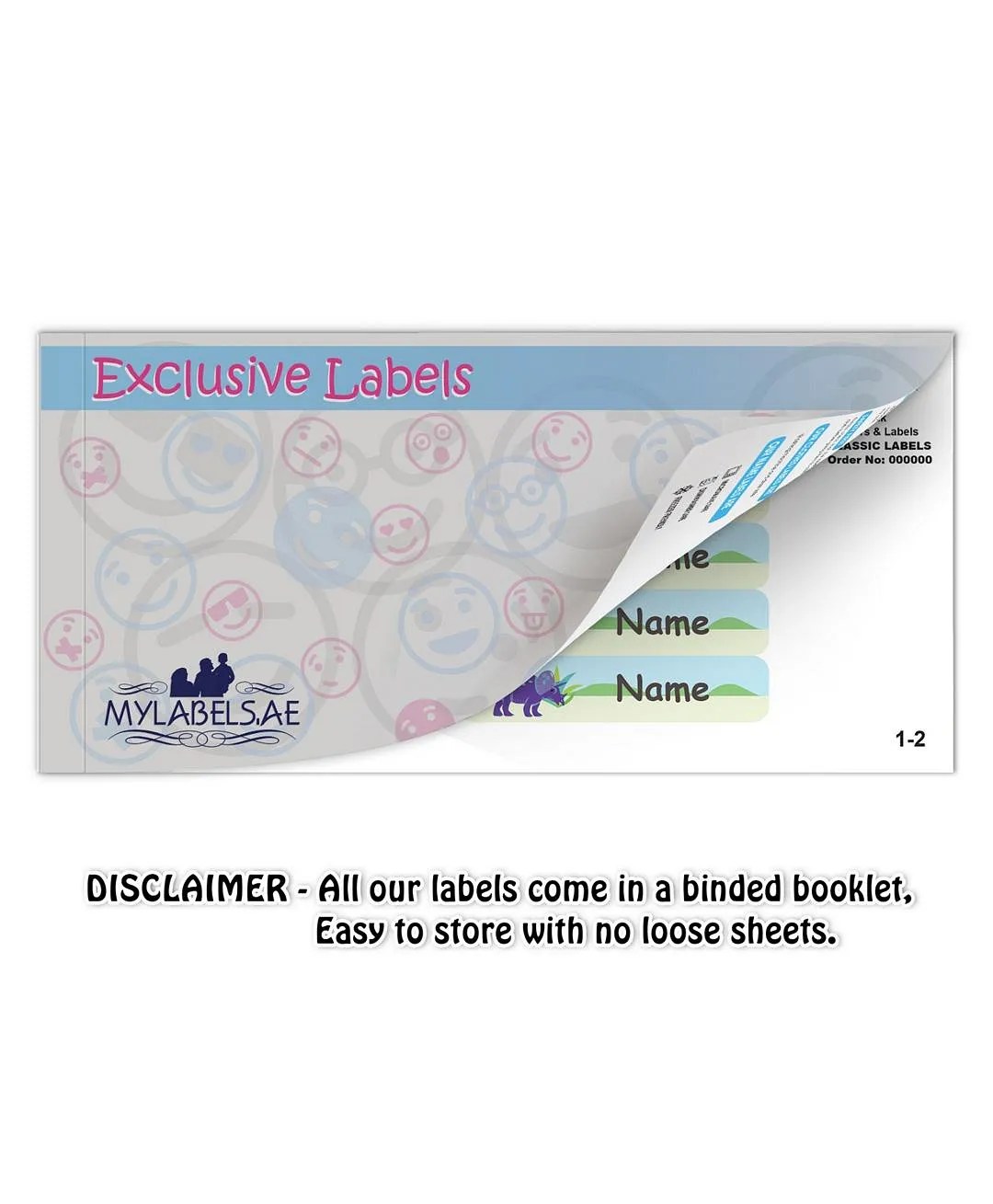 My Labels Sweet Ice Cream Personalized Iron On Labels, Tear Resistant