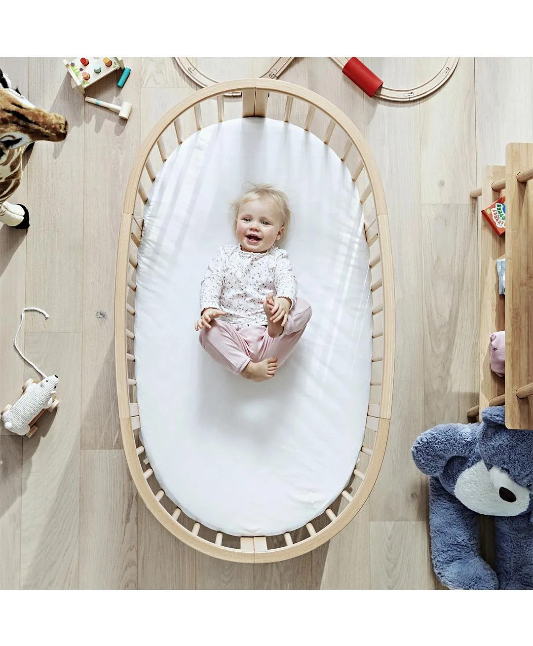 Stokke Sleepi Bed Natural, Adjustable Wooden Baby Crib 0M5Y Online