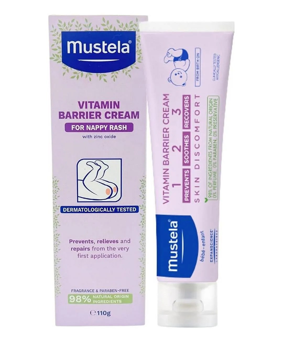 Mustela Baby 123 Vitamin Barrier Cream Diaper Rash Cream 100ml Online