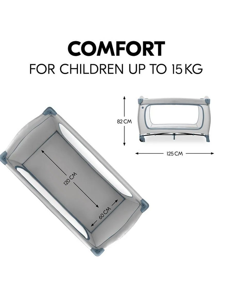 Hauck Sleep N Play Go Plus Children's Travel Bed with Wheels, Foldable