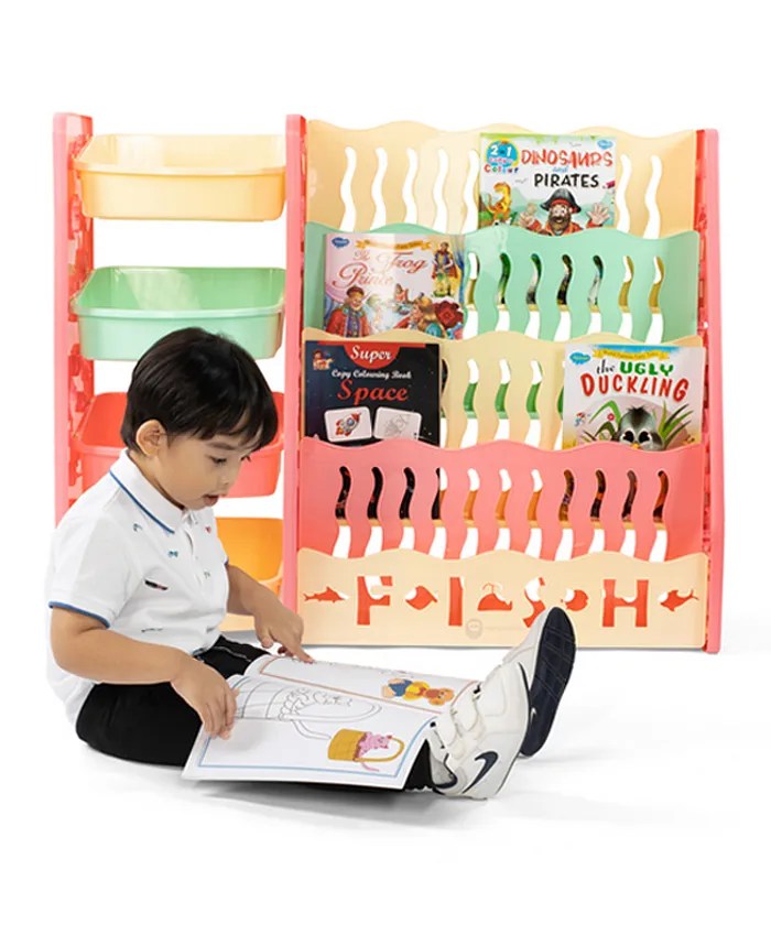 Mini Panda Book Barn and Toy Storage Pink Online in UAE, Buy at Best